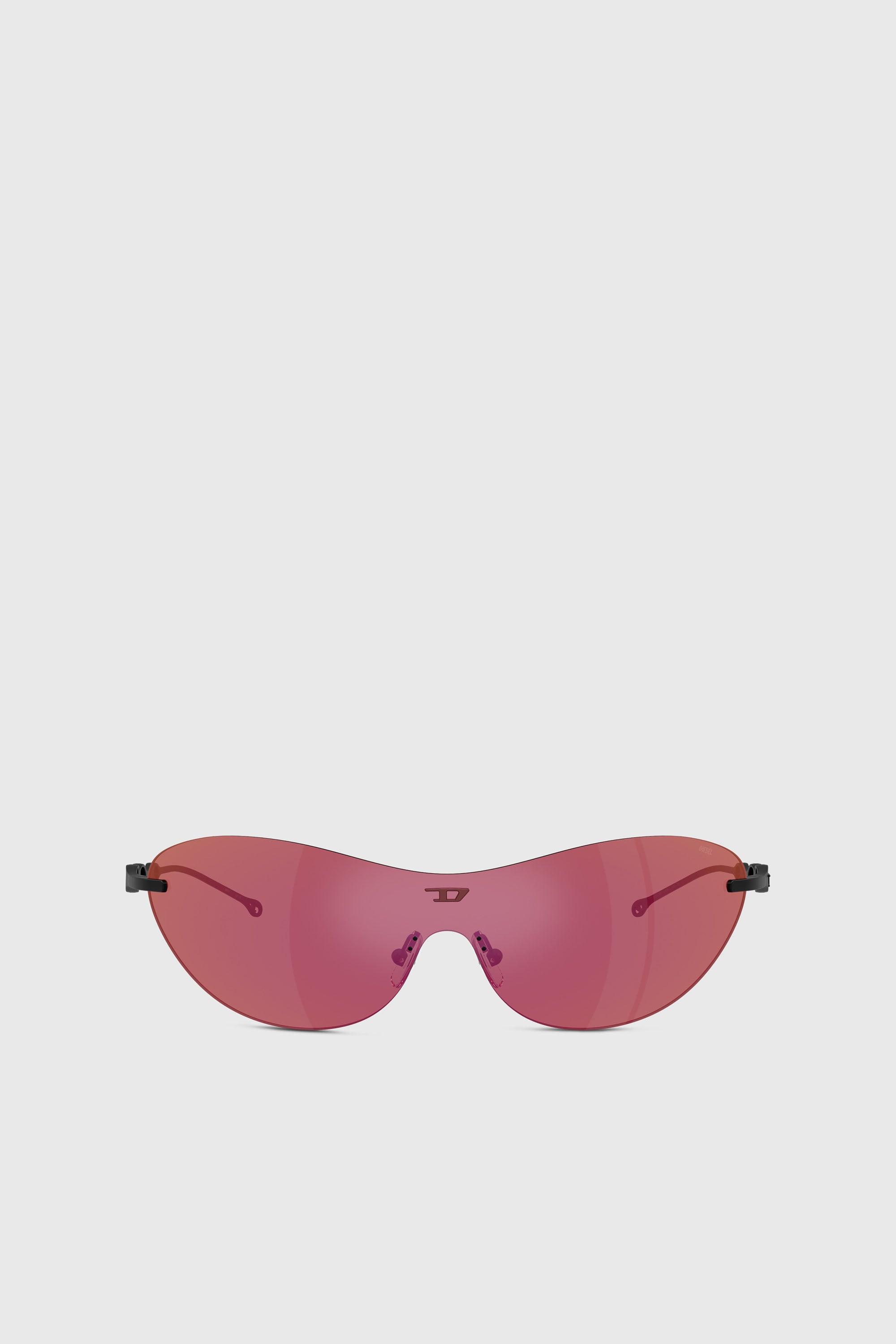 Diesel - 0DL1006 SIZE 35, Unisex's Iconic oval sunglasses in Dark Violet - 1
