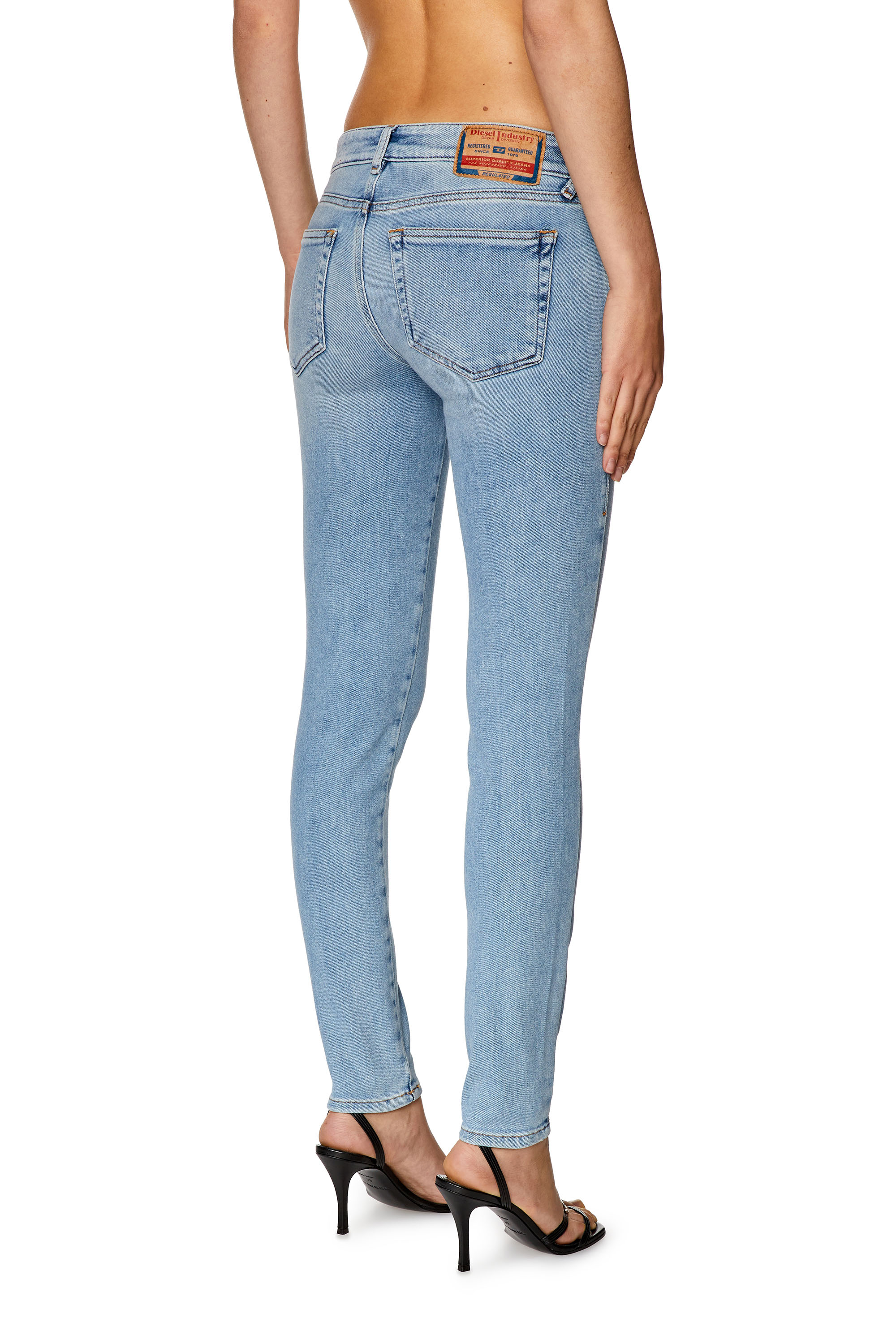 Diesel - Super skinny Jeans 2018 Slandy-Low 09F87, Hellblau - Image 2