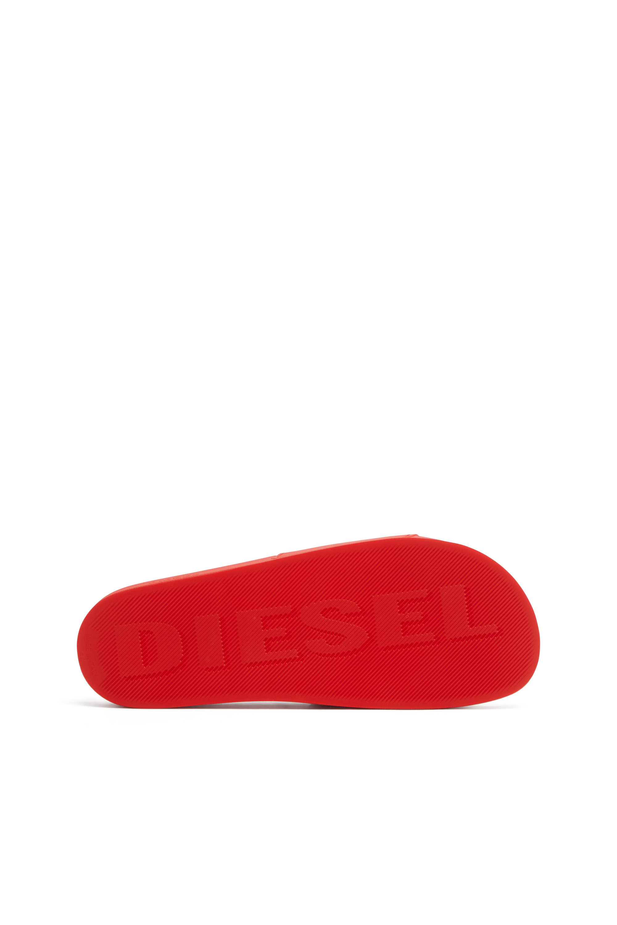 Diesel - SA-SWIM, Herren Sa-Swim-Pool-Slides aus Gummi mit D-Logo in Rot - 4