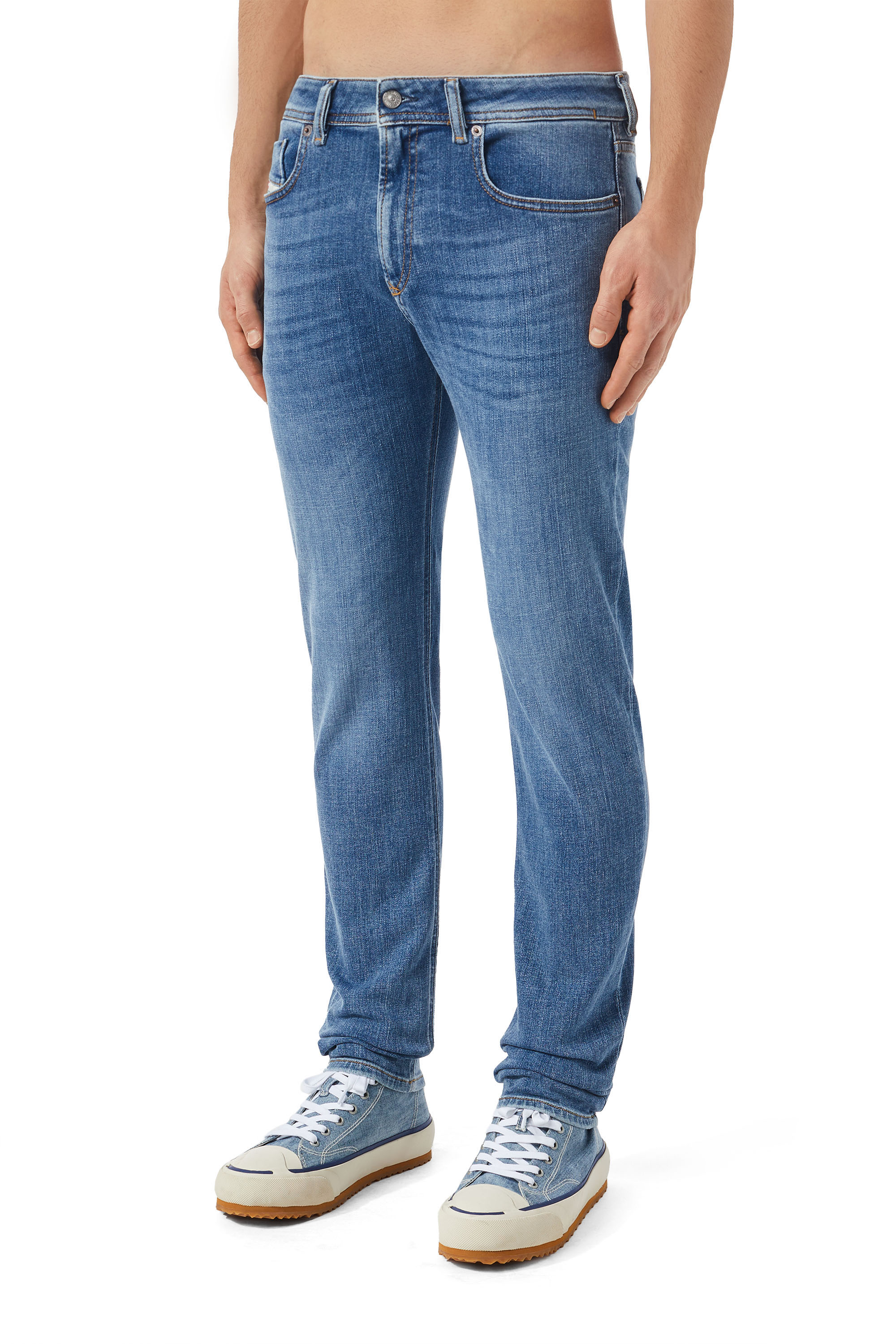 Diesel - Skinny Jeans 1979 Sleenker 09C01, Mittelblau - Image 4