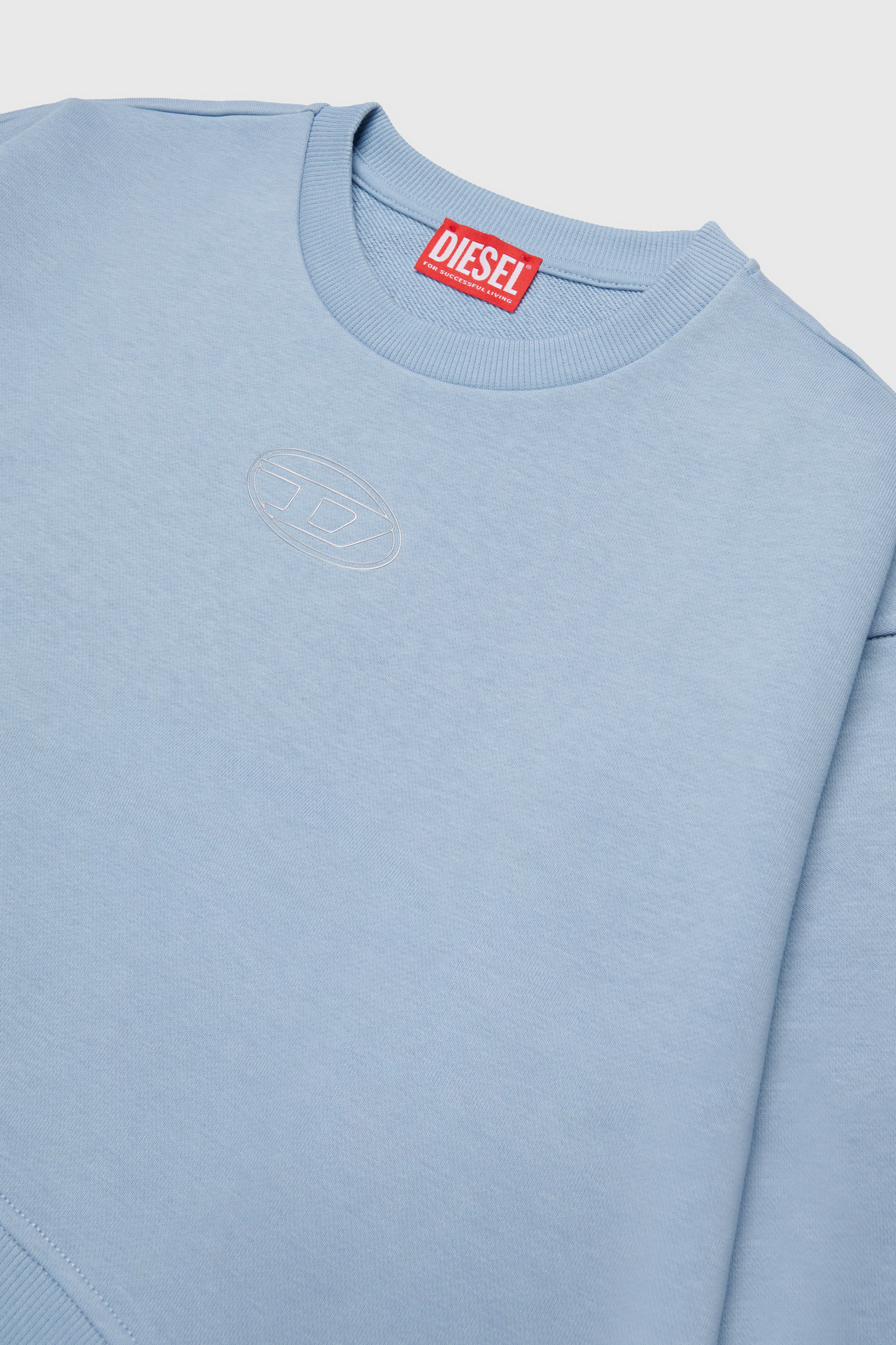 Diesel - SALILLY, Damen Sweatshirt mit Oval D Logo in Hellblau - 3