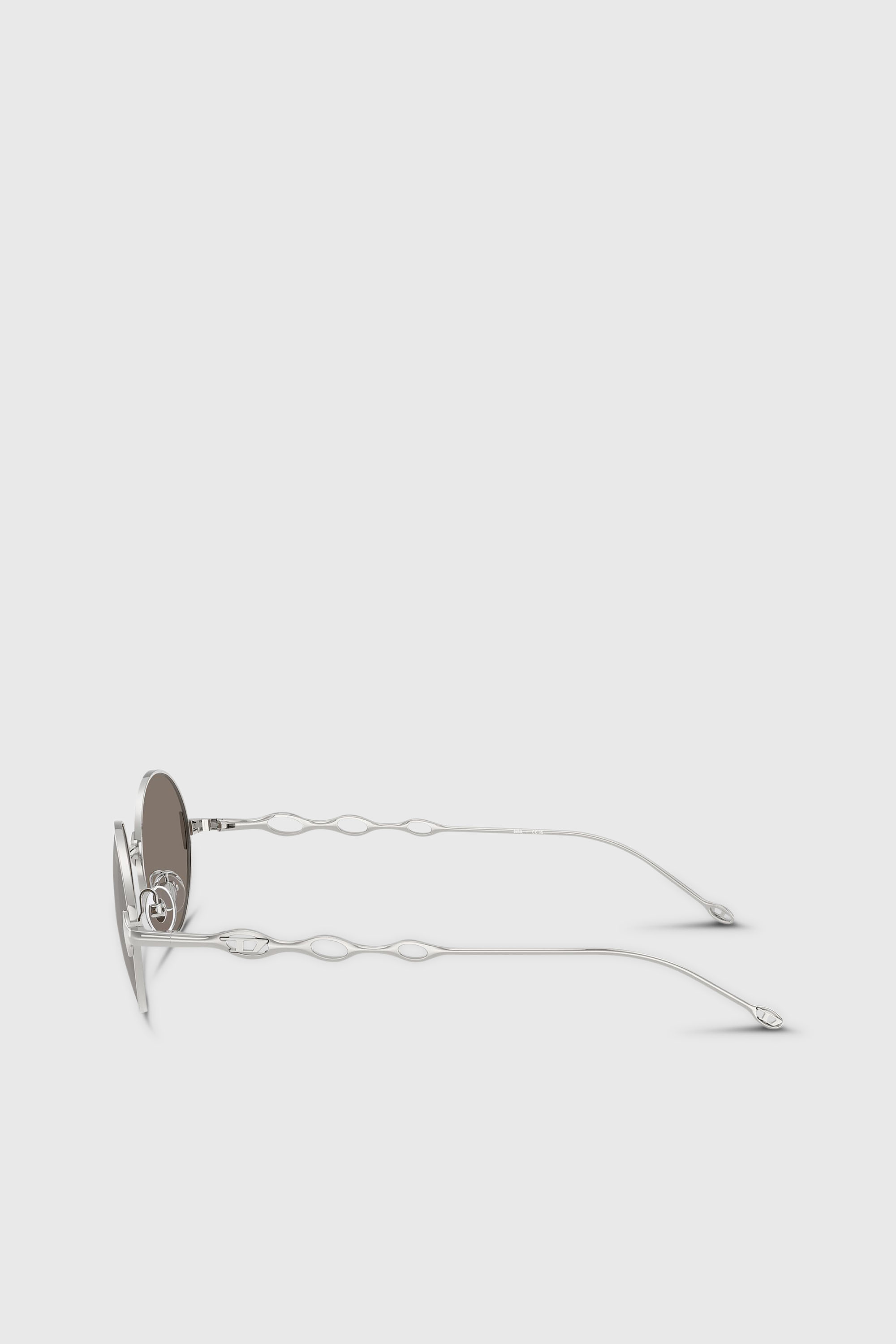 Diesel - 0DL1008, Unisex's Round sunglasses in Silver - 2