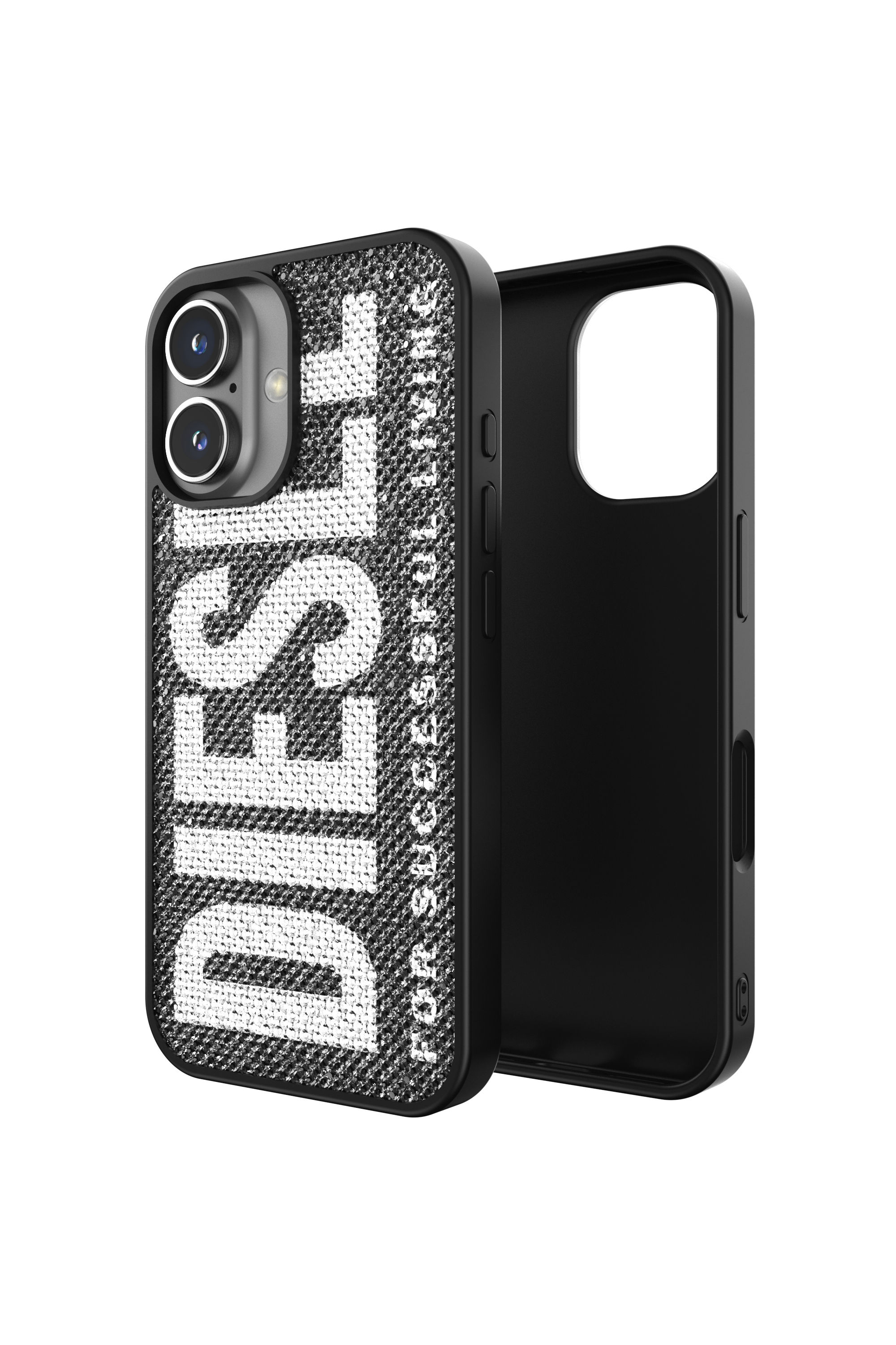 Diesel - 60183 MOULDED CASE, Unisex Swarovski Crystal Case for iP 16 in Schwarz - 1