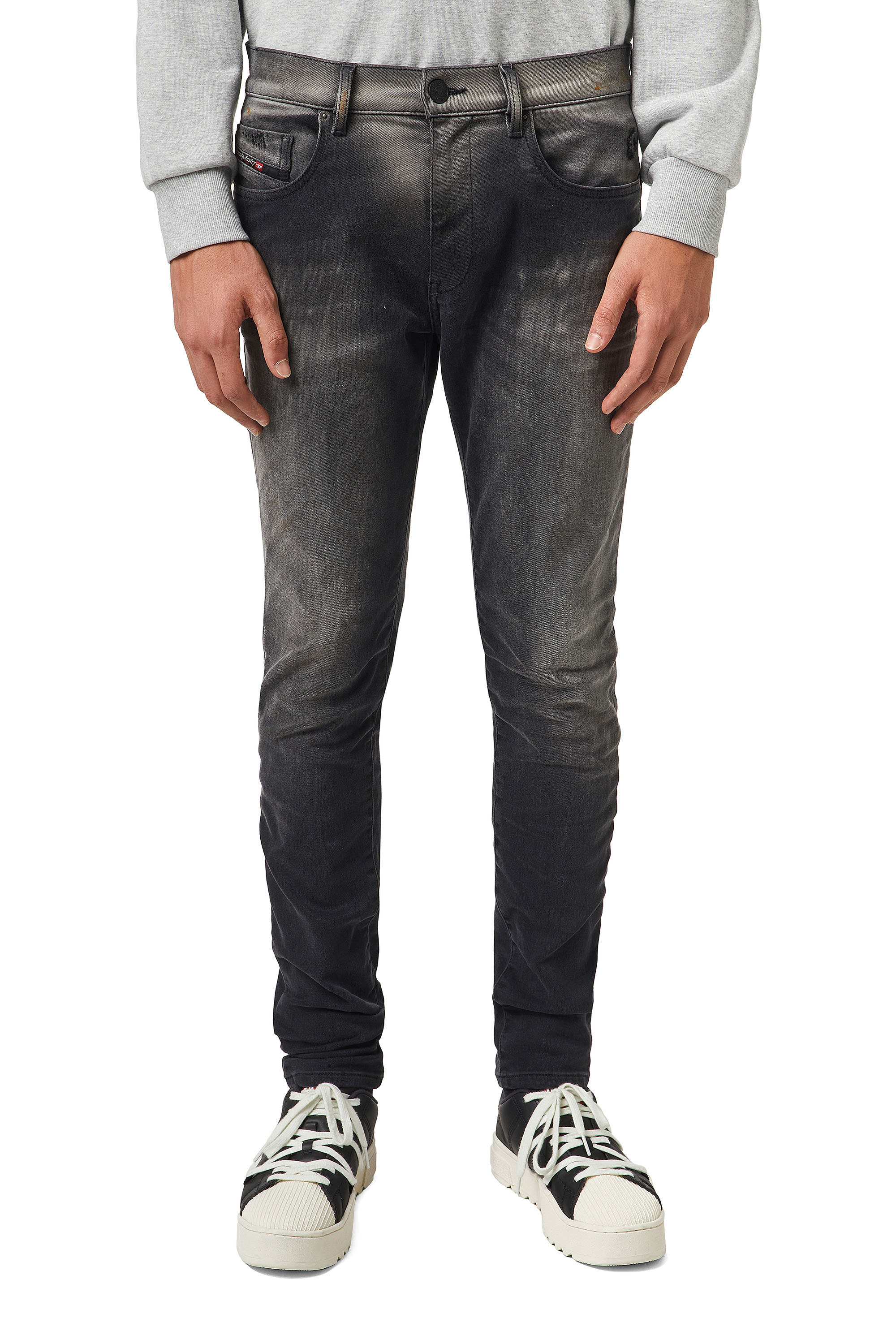 D-Strukt JoggJeans® 09B04, Schwarz/Dunkelgrau - Jeans