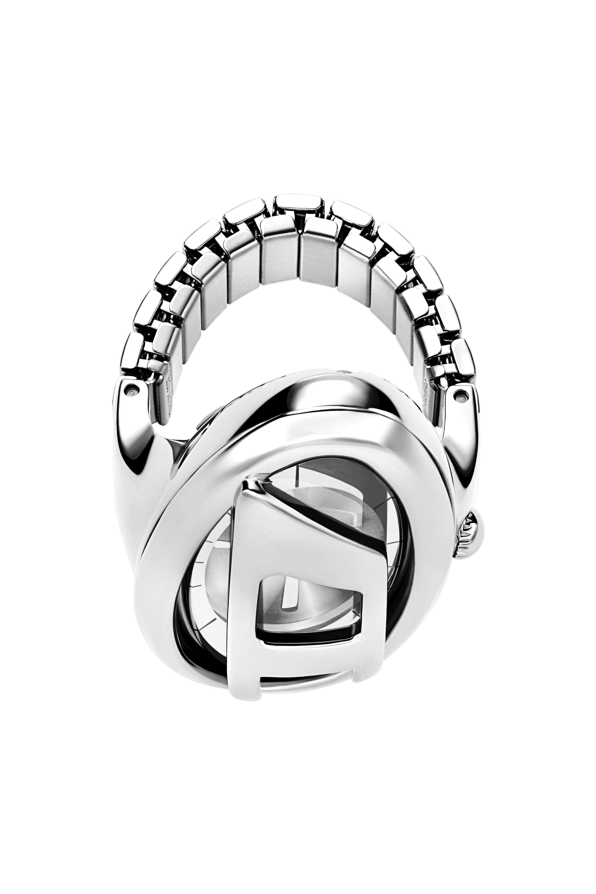 Diesel - DZ5623 WATCH, Damen D-Era Edelstahl Ringuhr in Silber - 3