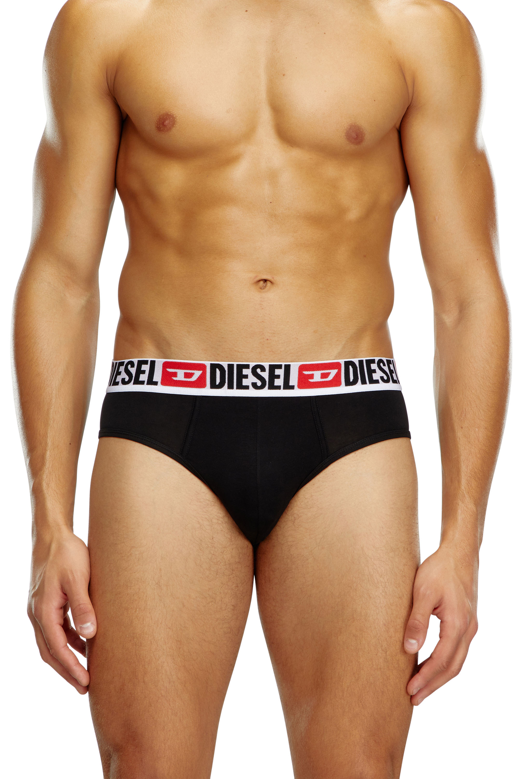 Diesel - UMBR-ANDRETHREEPACK, Herren Einfarbige Briefs im Dreierpack in Schwarz/Weiß - 3