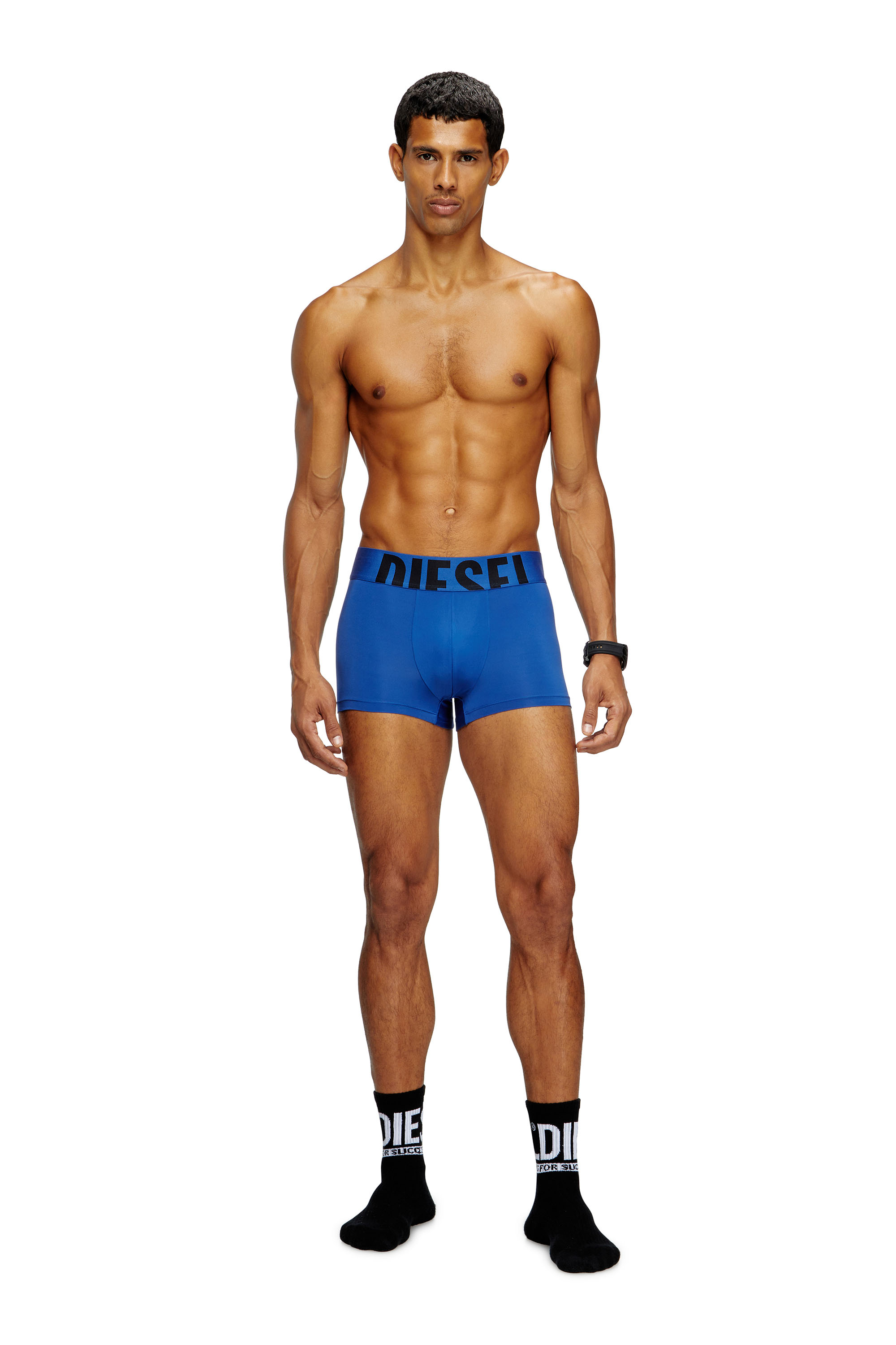 Diesel - DAMIEN-D-POP-55, Herren Retropants mit Cut-off-Logo in Blau - 2