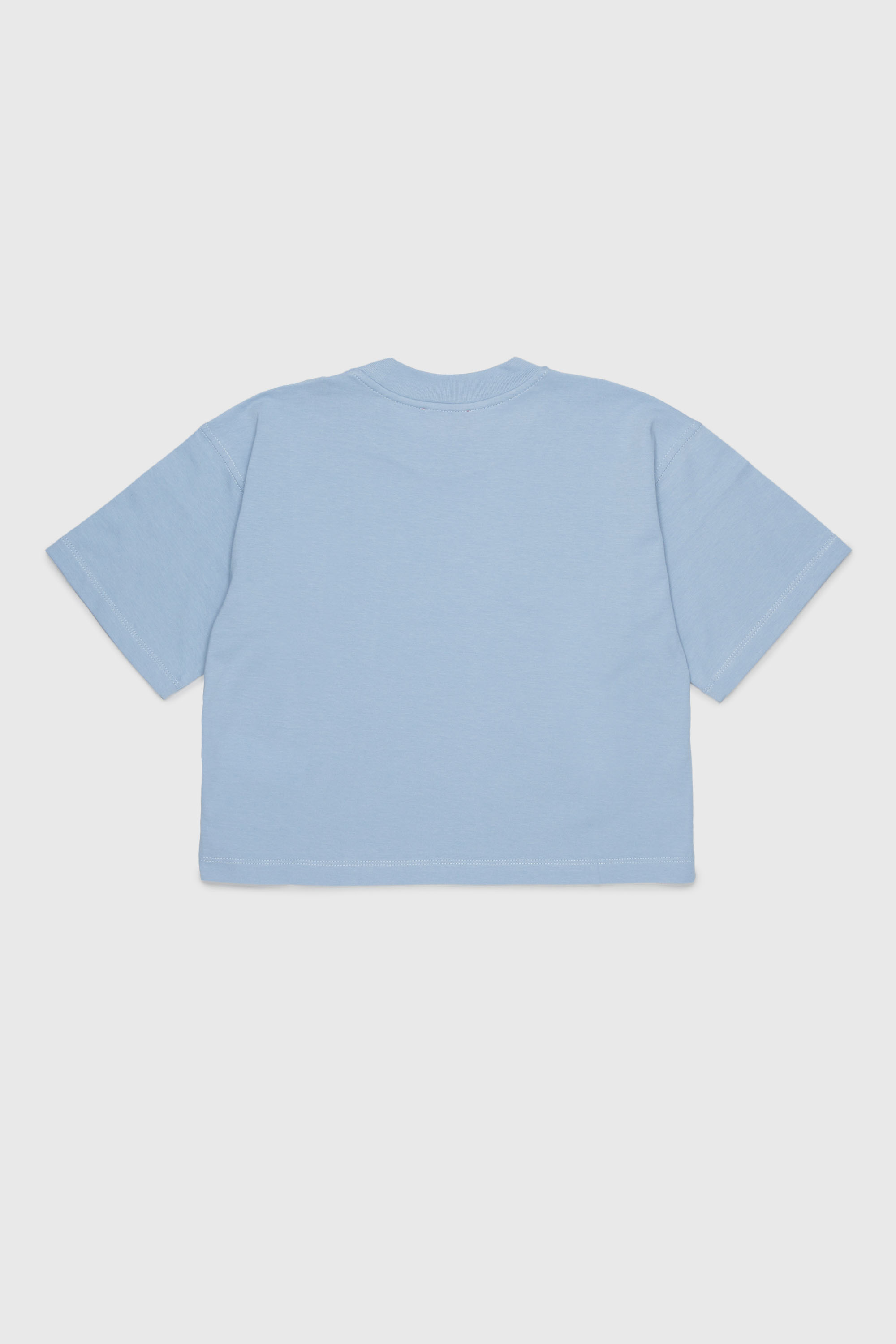 Diesel - TLIXIN, Damen Cropped T-shirt mit Oval D Logo in Hellblau - 2