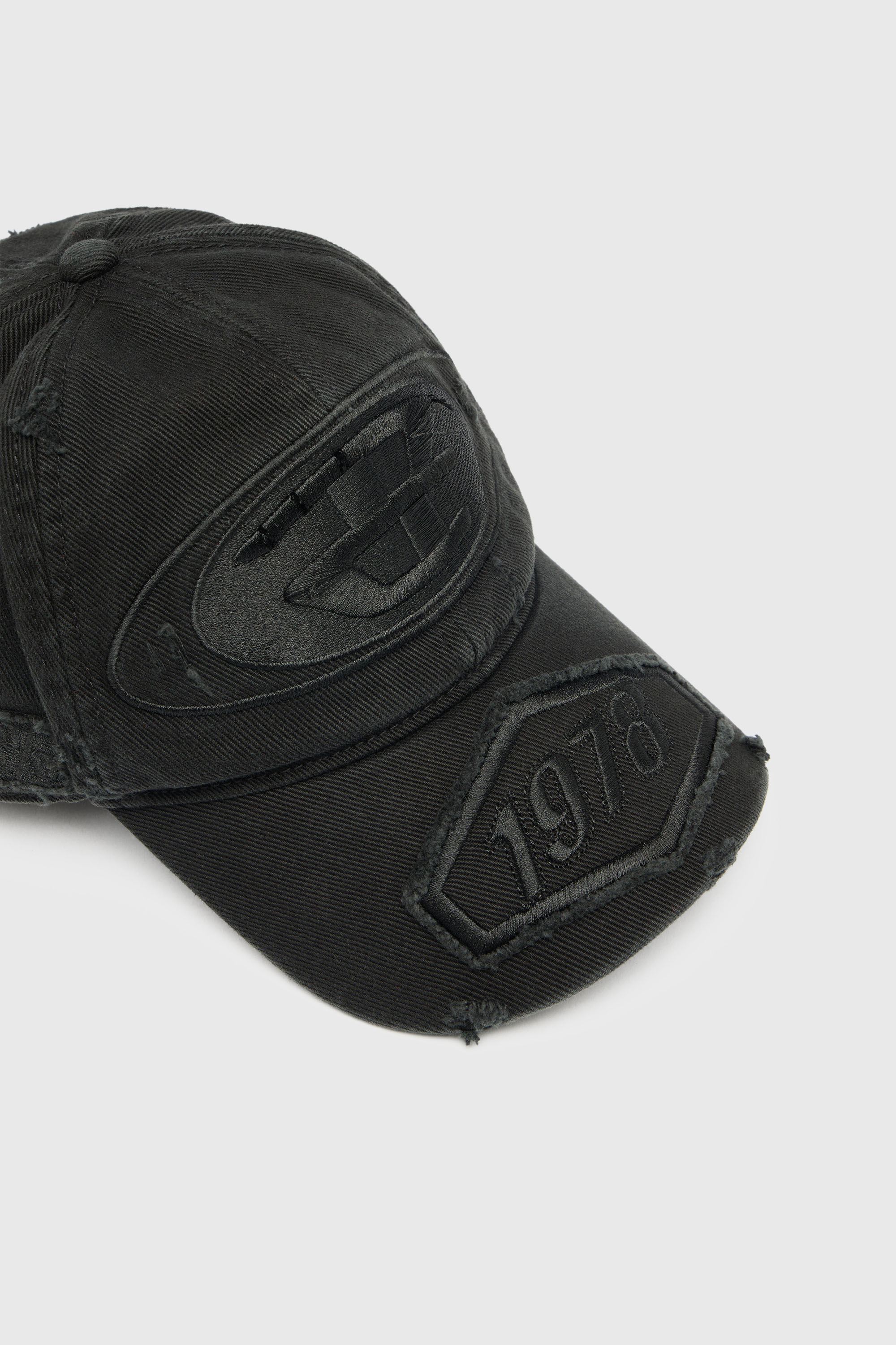 Diesel - C-BRAFF, Unisex Basecap mit Strick-Aufn&auml;hern in null - 3