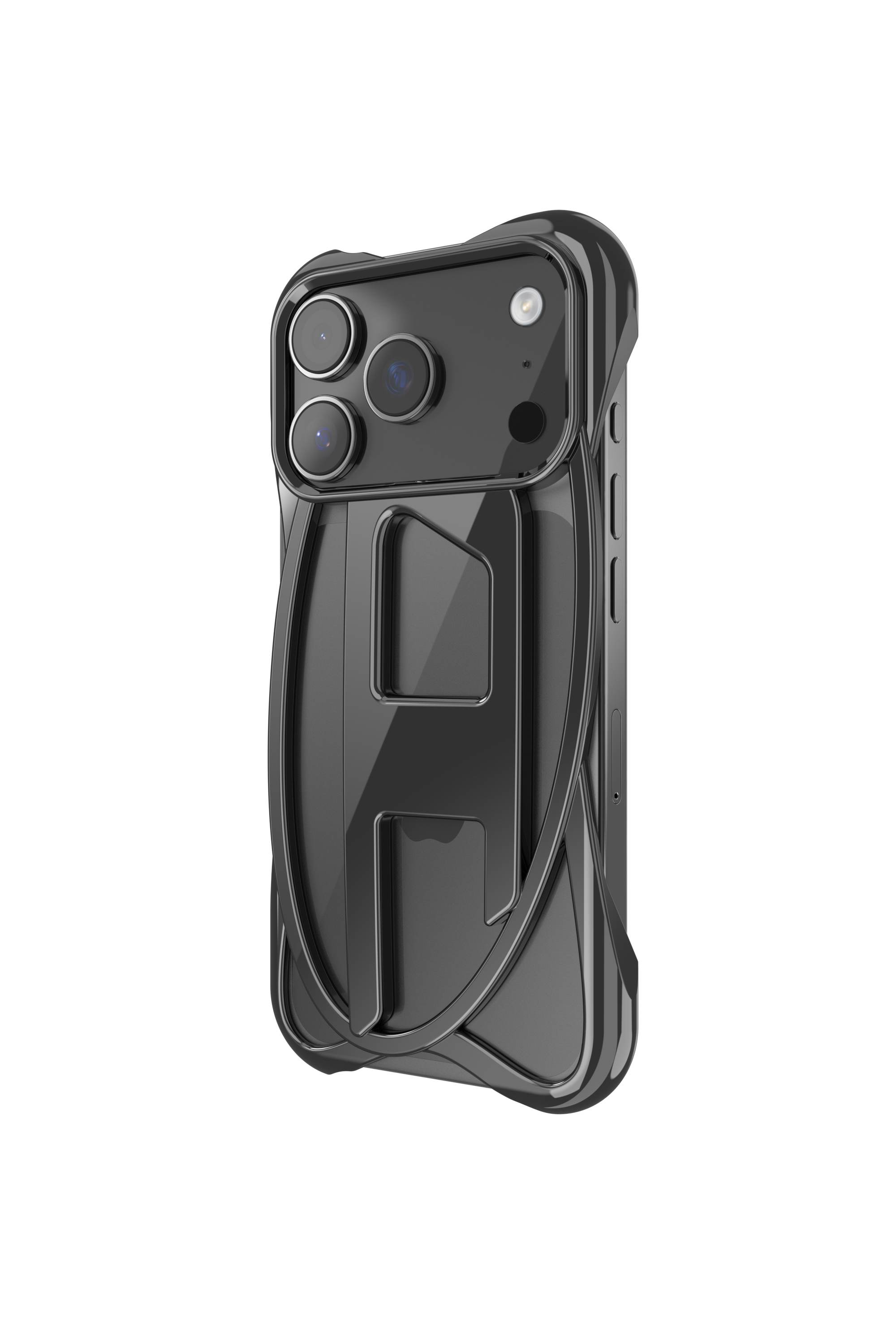 Diesel - 60448  D FRAME CASE, Unisex Caged D Glossy Case für iPhone 17 Pro in Schwarz - 5