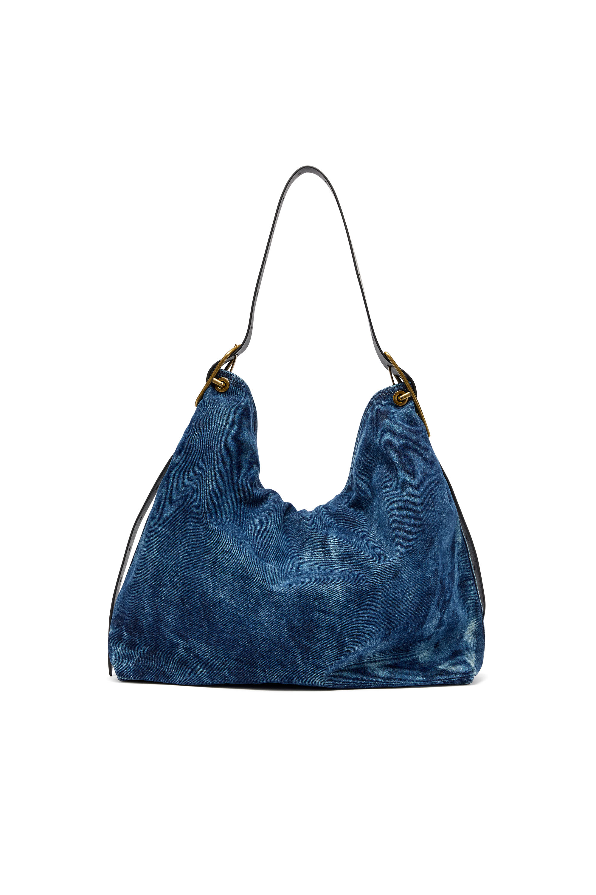 Diesel - D-LINE HOBO, Woman's D-Line-Denim hobo bag in Medium blue - 4