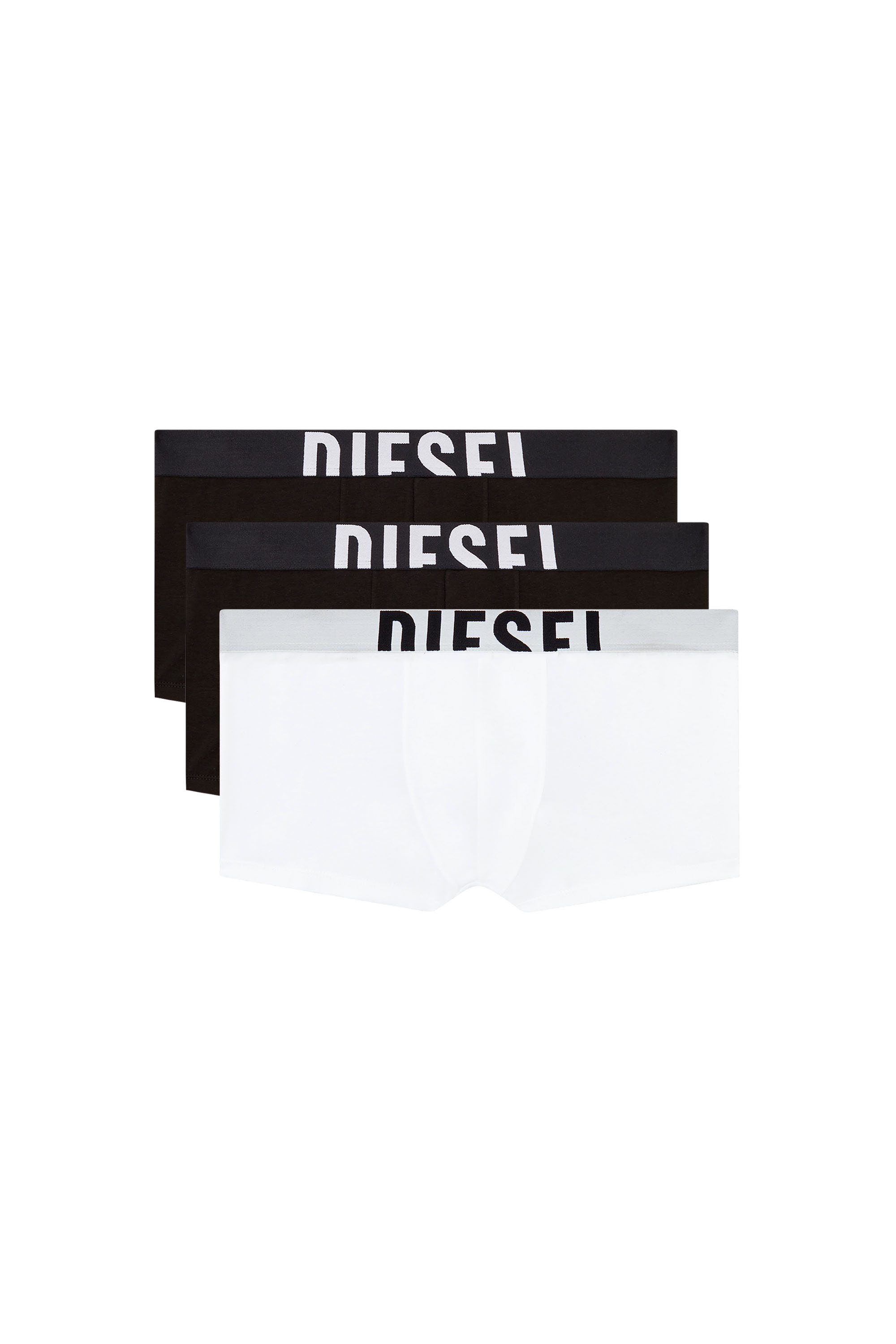 Diesel - DAMIEN-D-POP-3PACK-40, Herren Retropants im Dreierpack aus Baumwollstretch in Schwarz/Weiss - 1