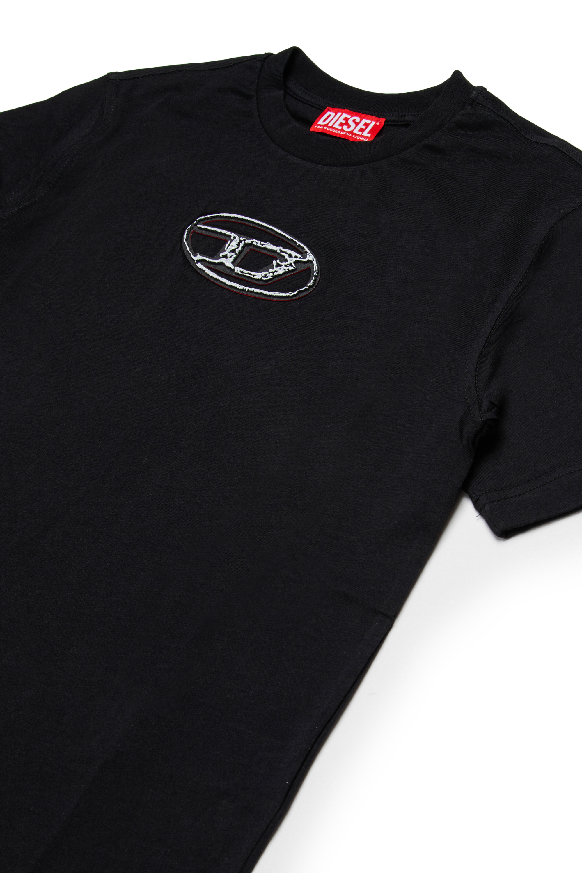 Diesel - TREDEN OVER, Herren Baumwoll-T-Shirt in Schwarz - 3