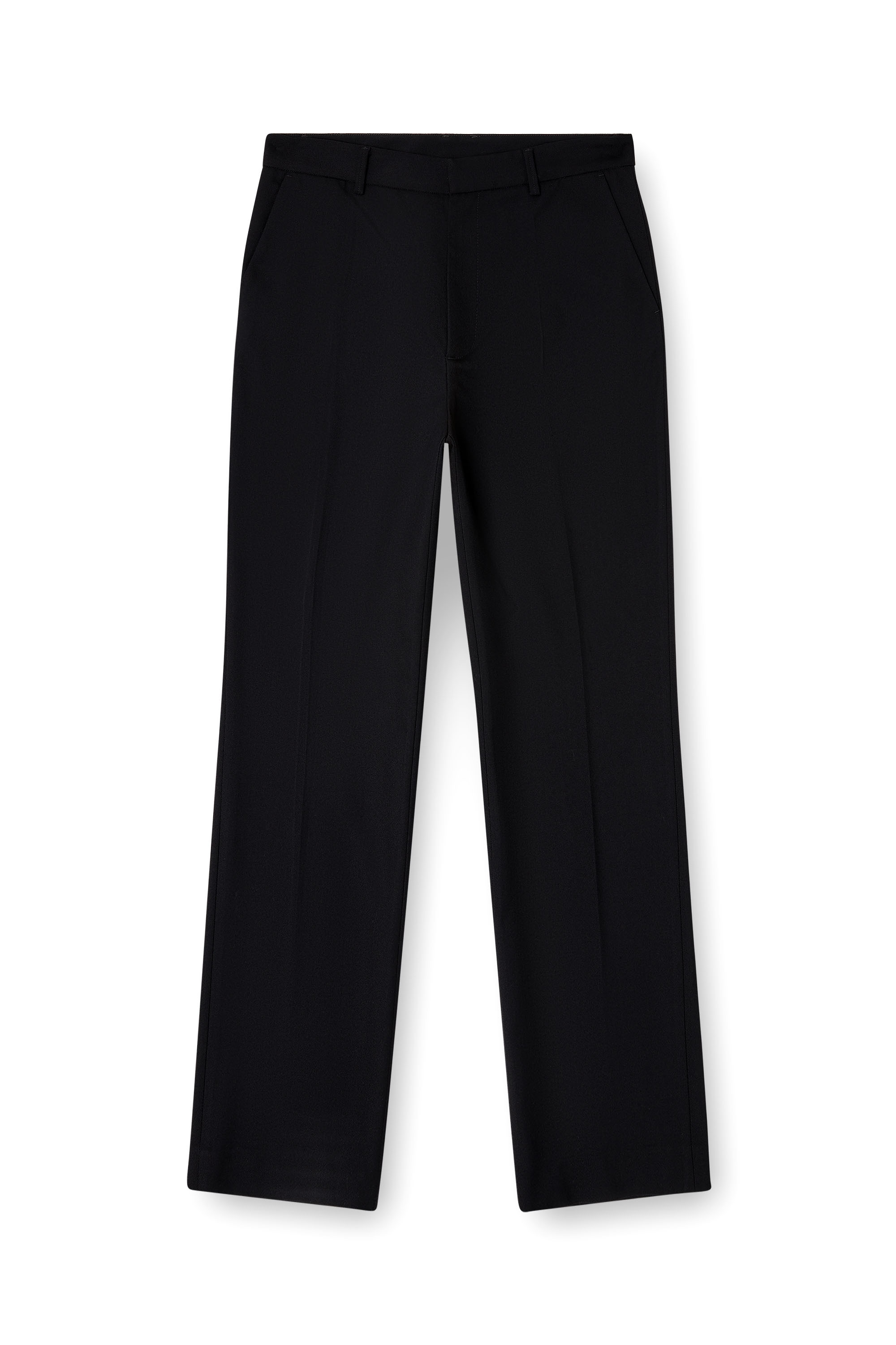 Diesel - P-AM-EPCI, Herren Wollmischung-Hose mit Metalletikett in Schwarz - 3