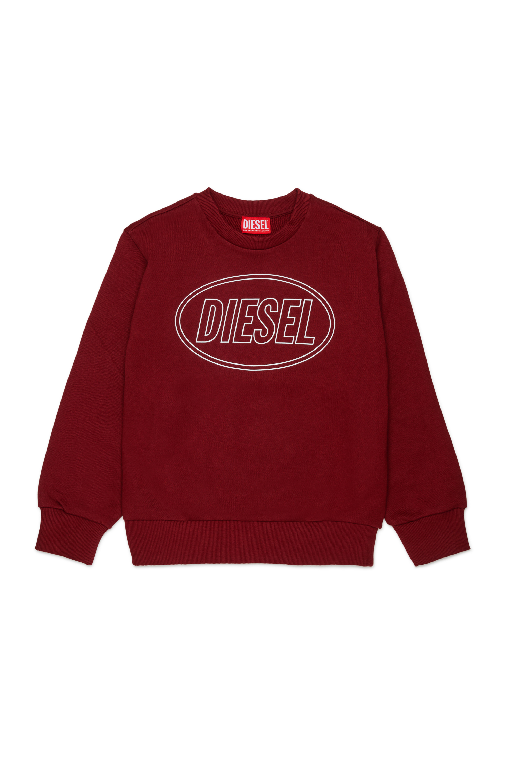 Diesel - SCIRCLE OVER, Herren Sweatshirt mit Logo-Print in Rot - 1