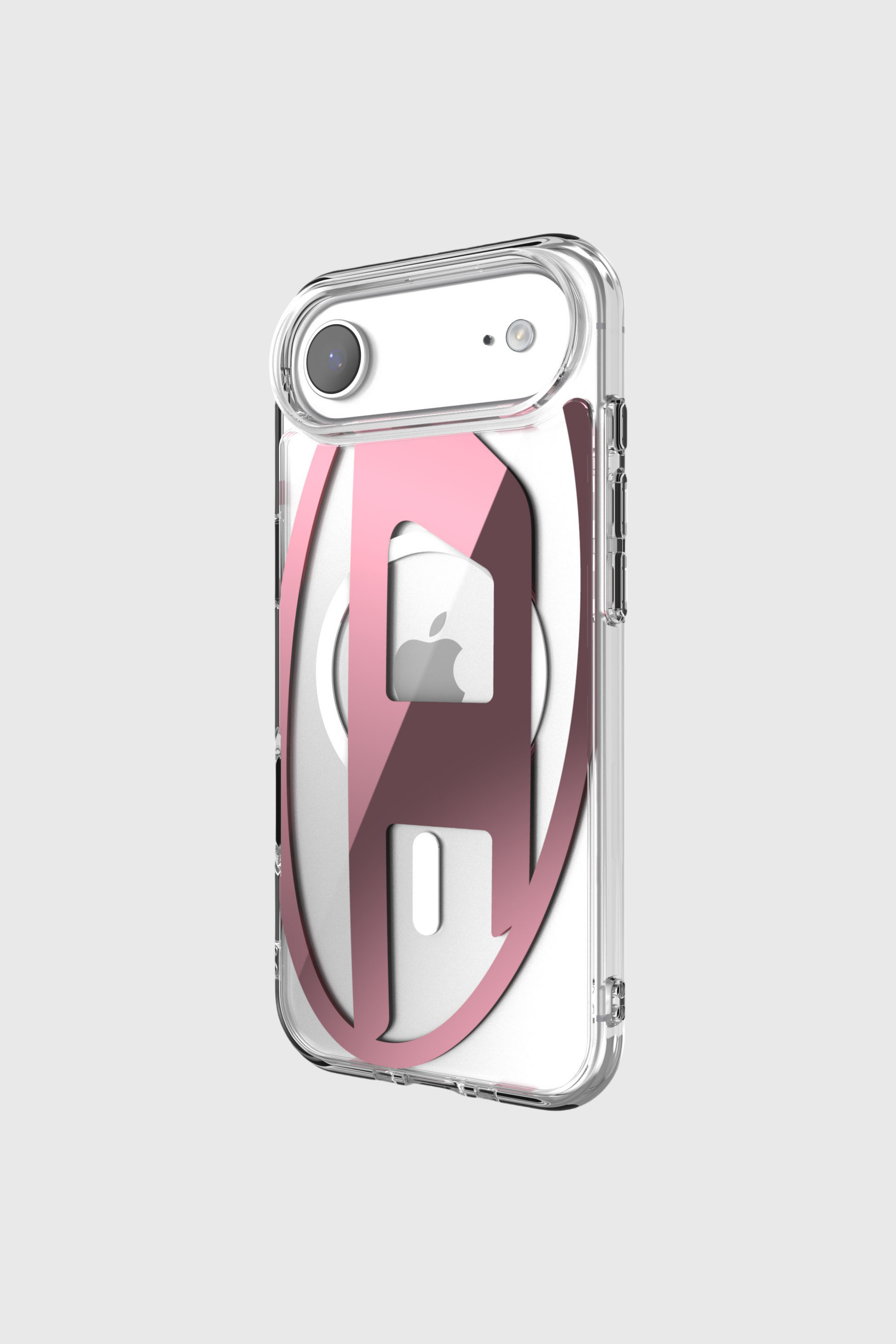 Diesel - 60420 AOP CASE, Unisex Oval D Metallic-H&uuml;lle mit Magsafe f&uuml;r iPhone 17 Air in Rosa - 3