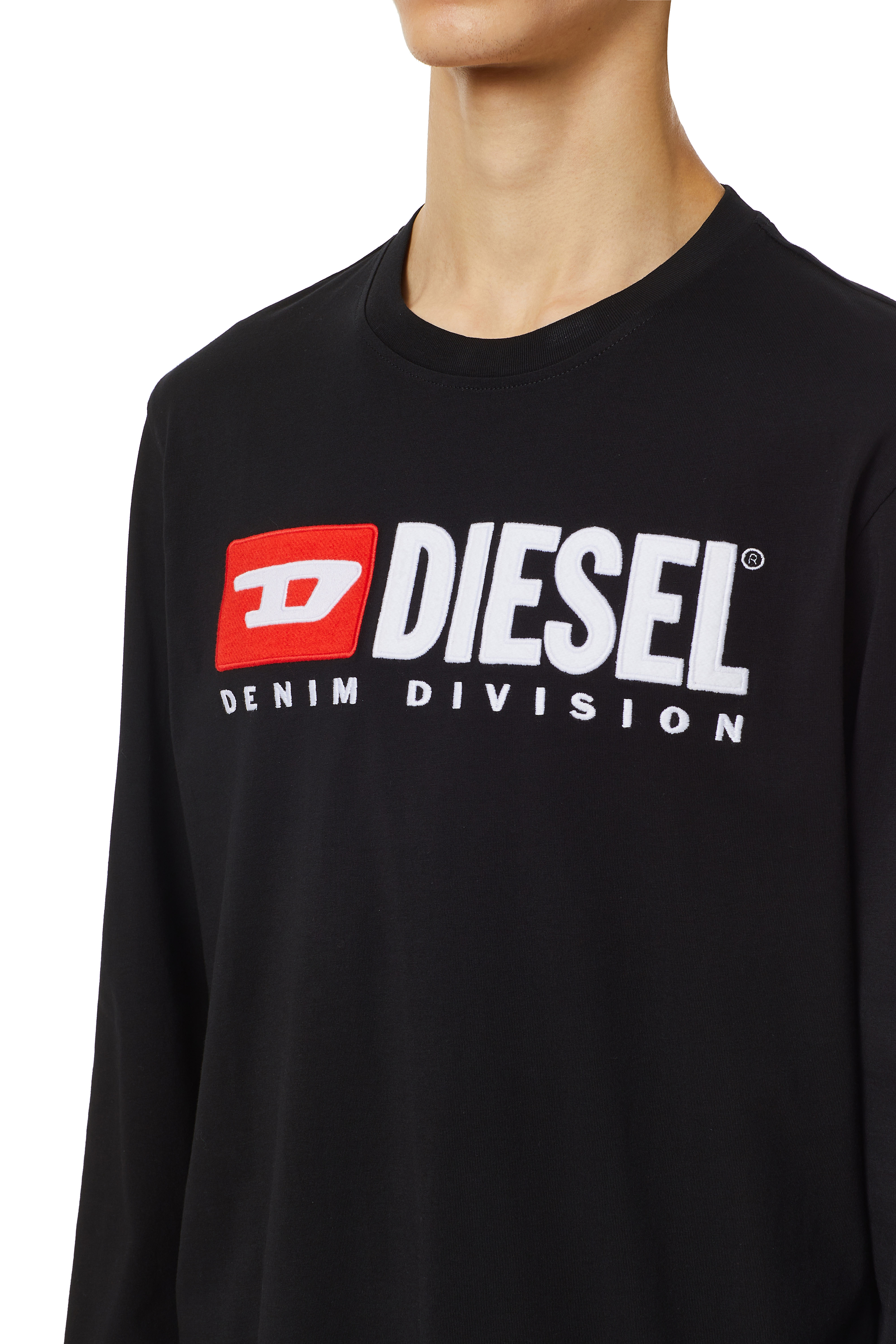 Diesel - T-JUST-LS-DIV, Schwarz - Image 4