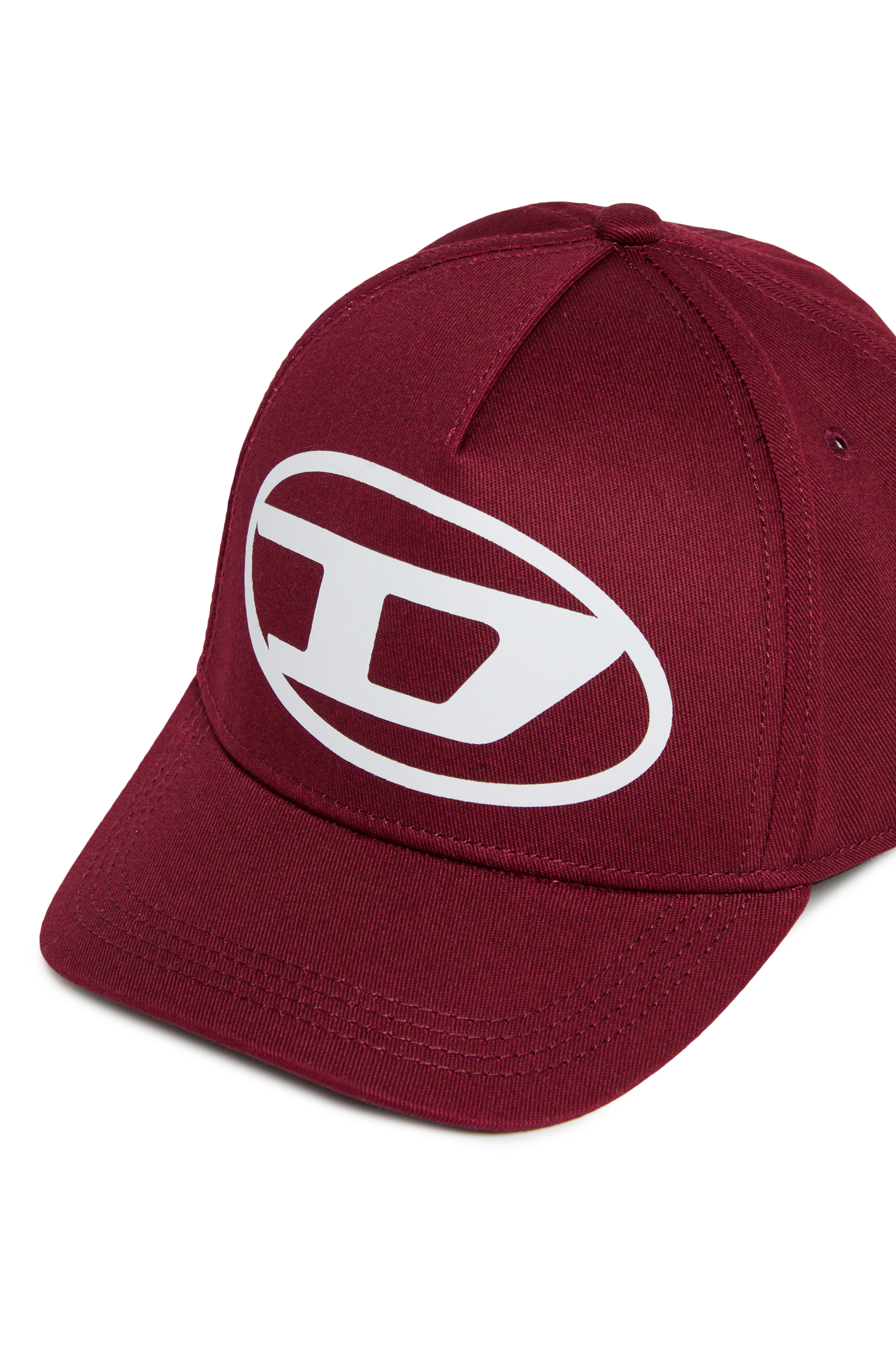 Diesel - FLIMO, Herren Baseballcap mit Oval D Logo-Print in Rot - 3