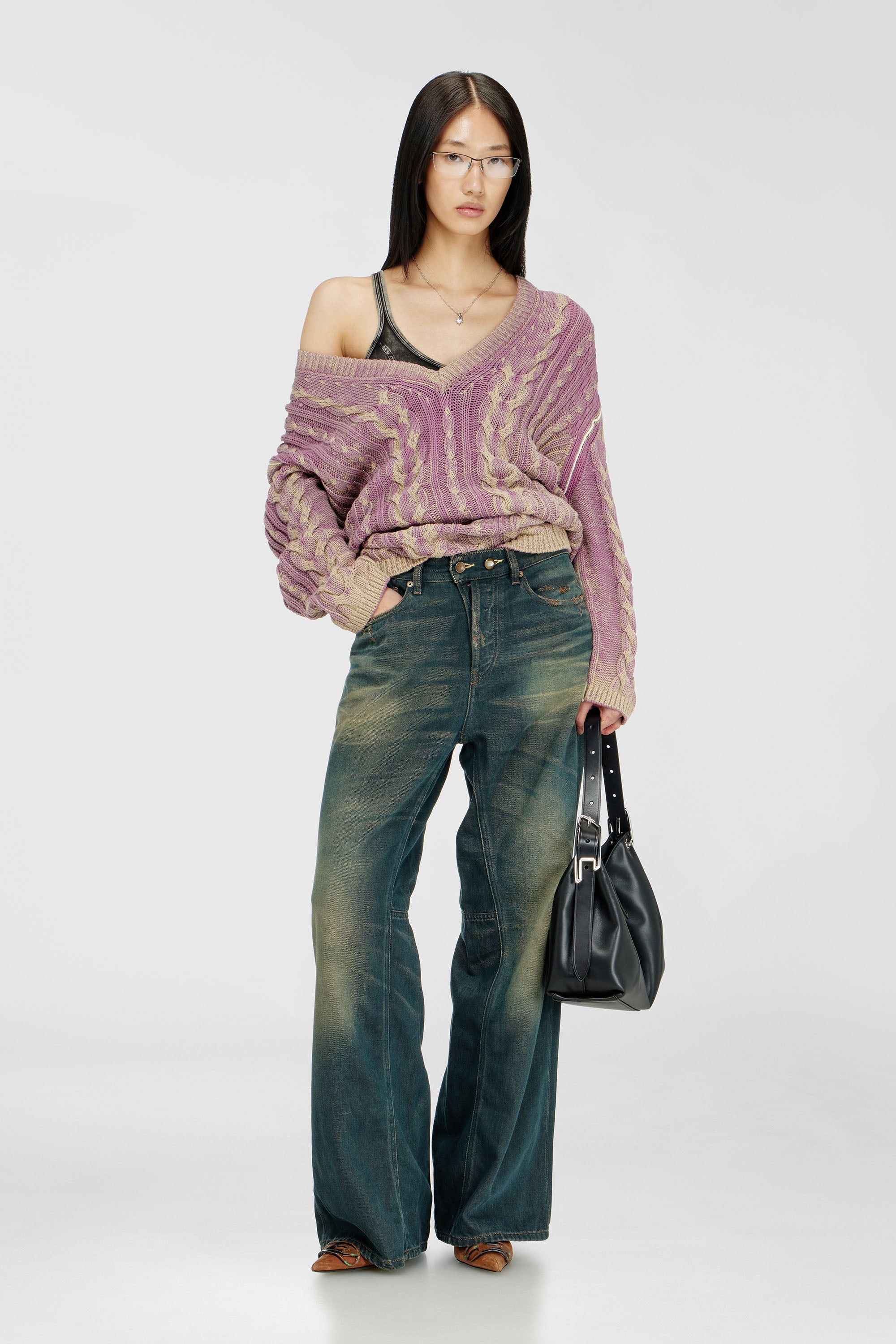 Diesel - Damen Relaxed Jeans 1996 D-Sire 09P85, Dunkelblau - 1