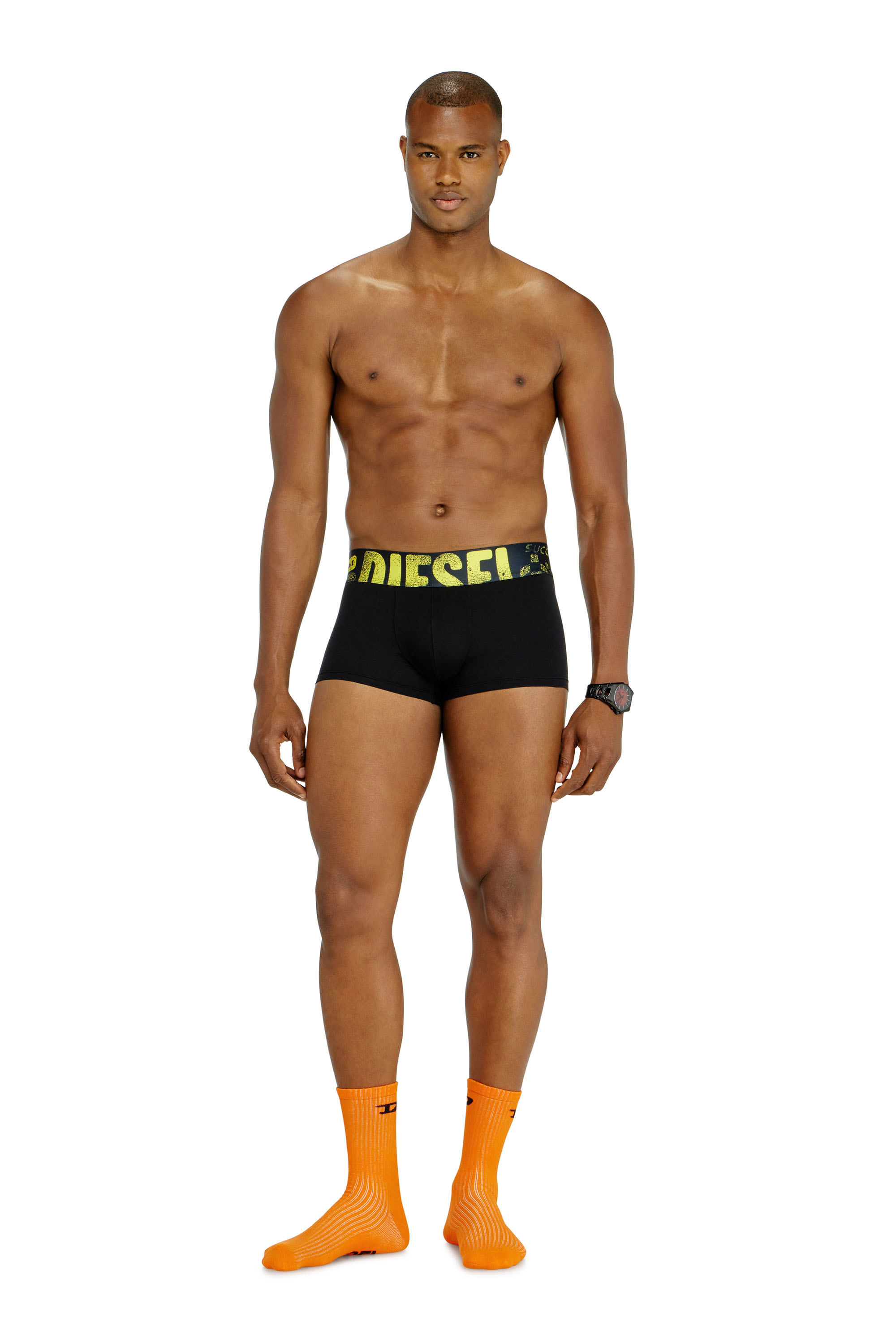 Diesel - UMBX-DAMIENTHREEPACK-5.5EL, Herren 3er-Pack Trunks mit mehrfarbigem Logo in Bunt/Schwarz - 1
