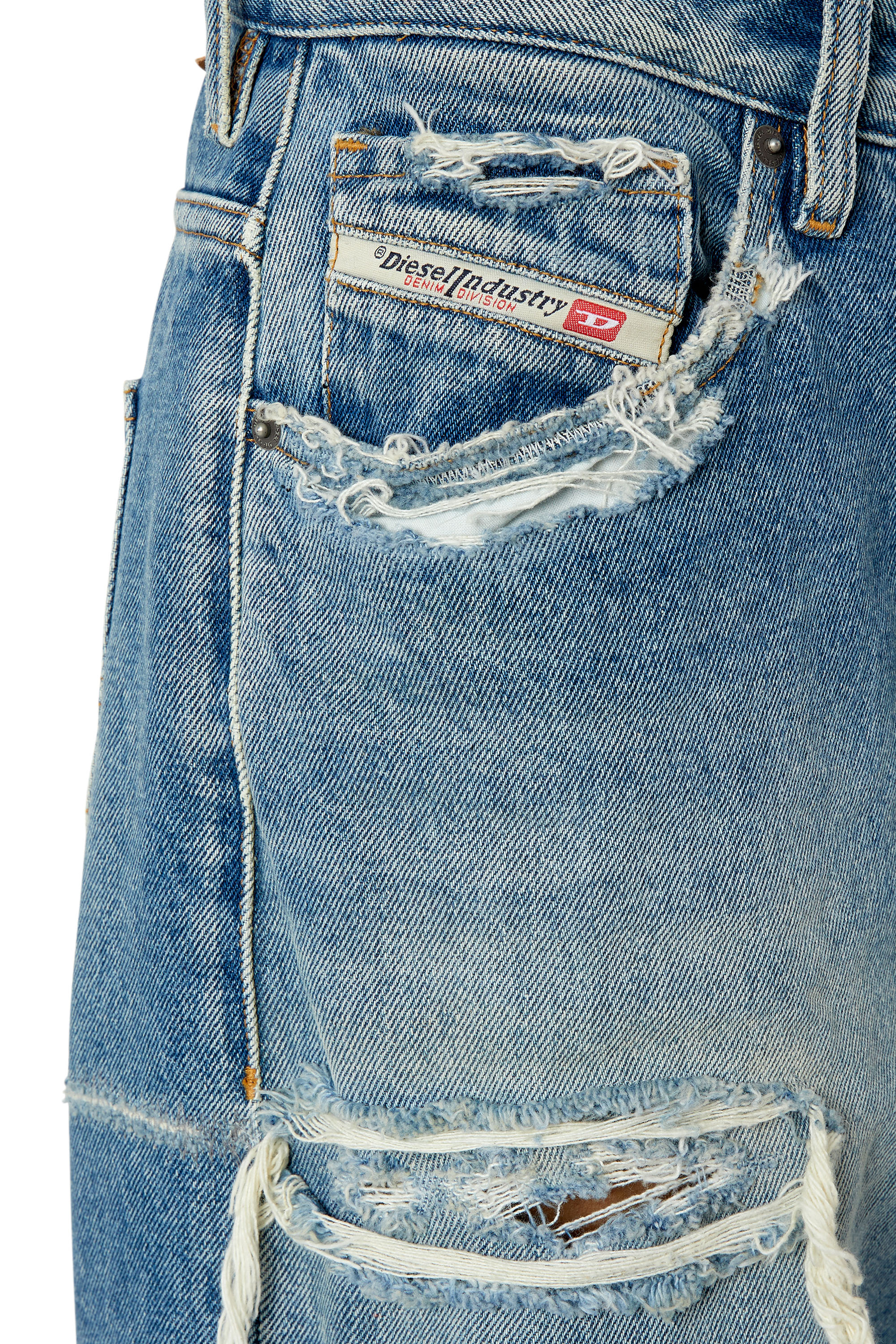 Diesel - Straight Jeans 1999 D-Reggy 007N3, Mittelblau - Image 3
