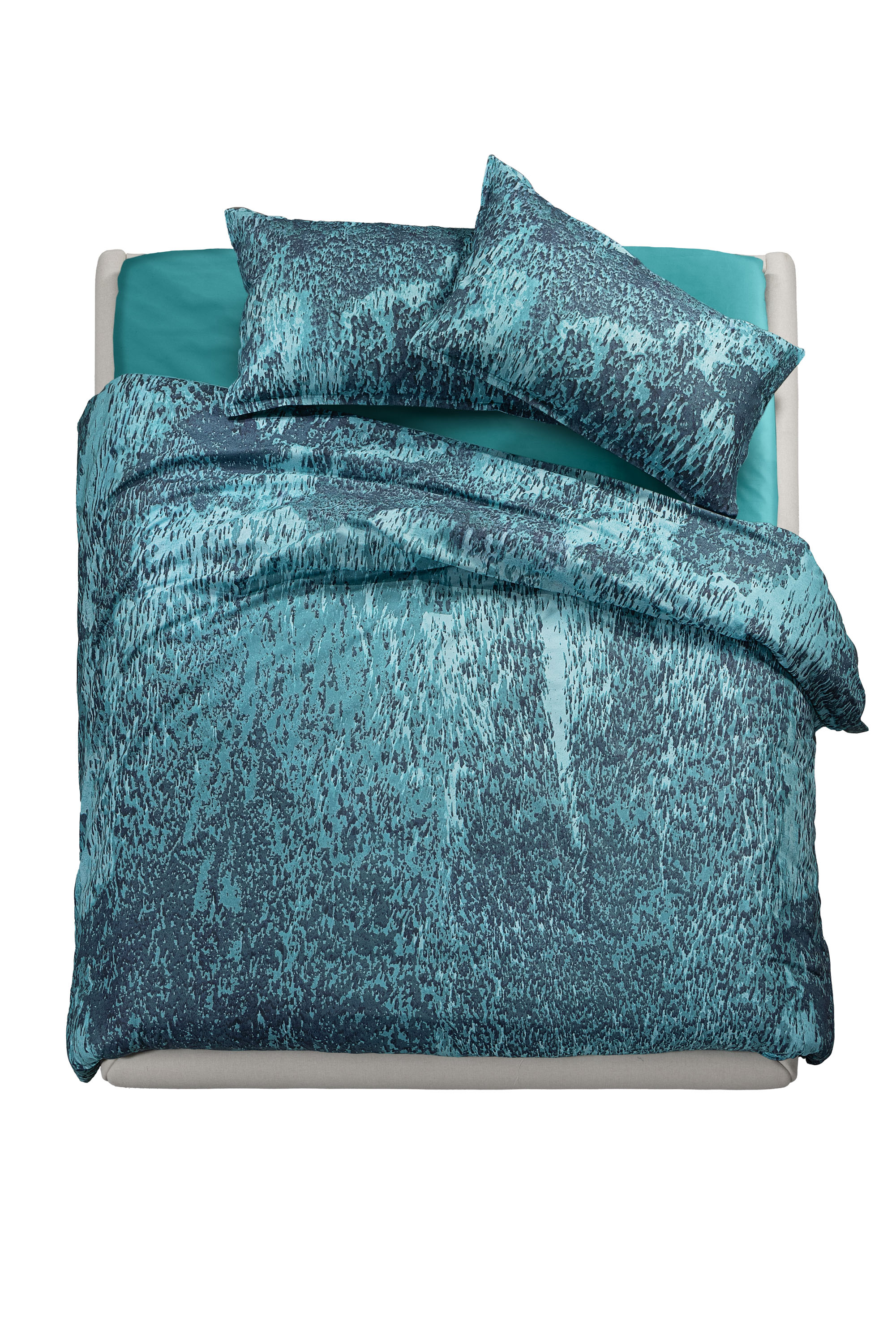 Diesel - 1015009 ACID RAIN - COTTON DUVET COVER O, Unisex's Cotton Duvet Cover in Water Green - 1