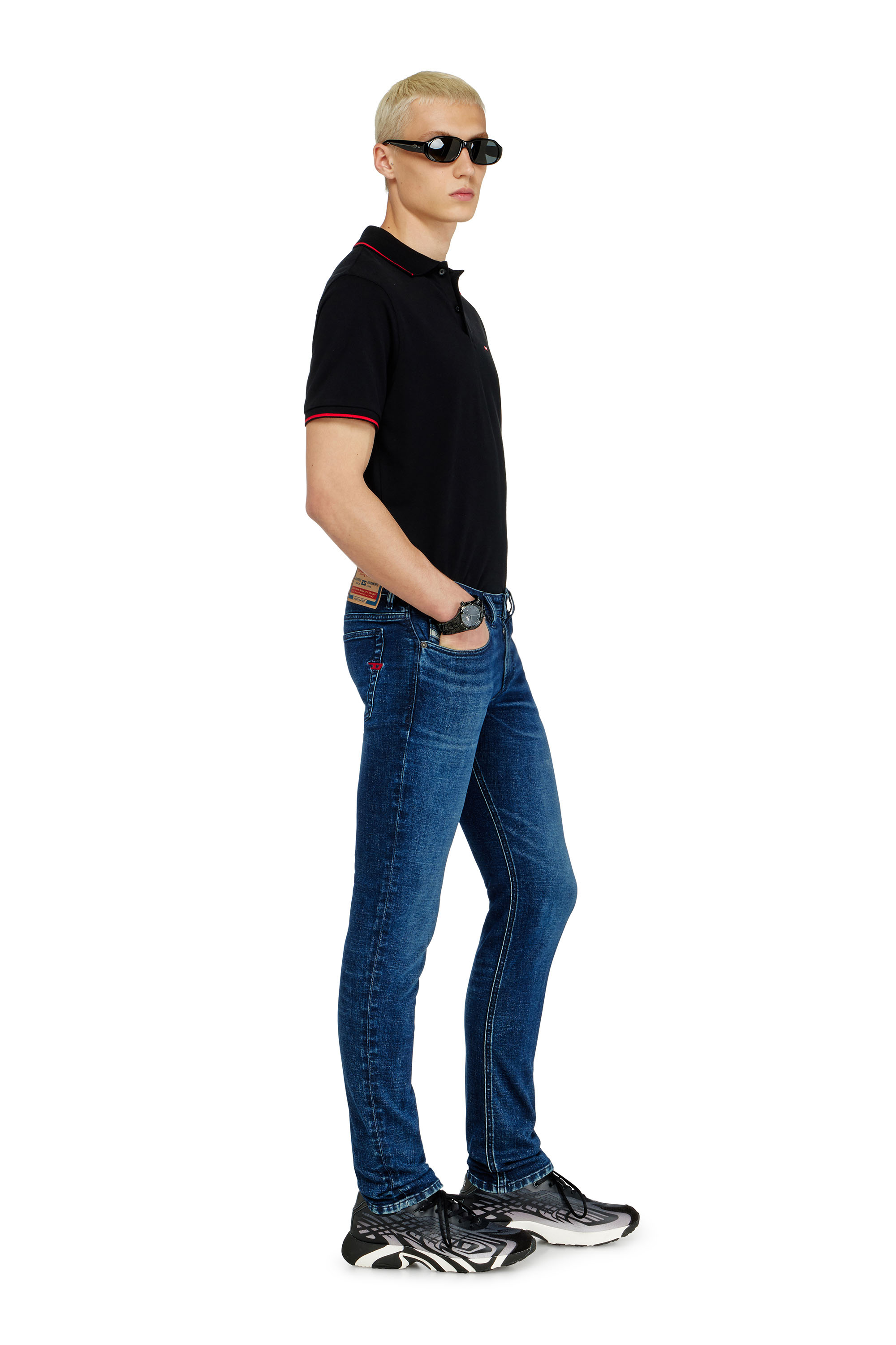 Diesel - Herren Skinny Jeans 1979 Sleenker 0KBBD, Dunkelblau - 4
