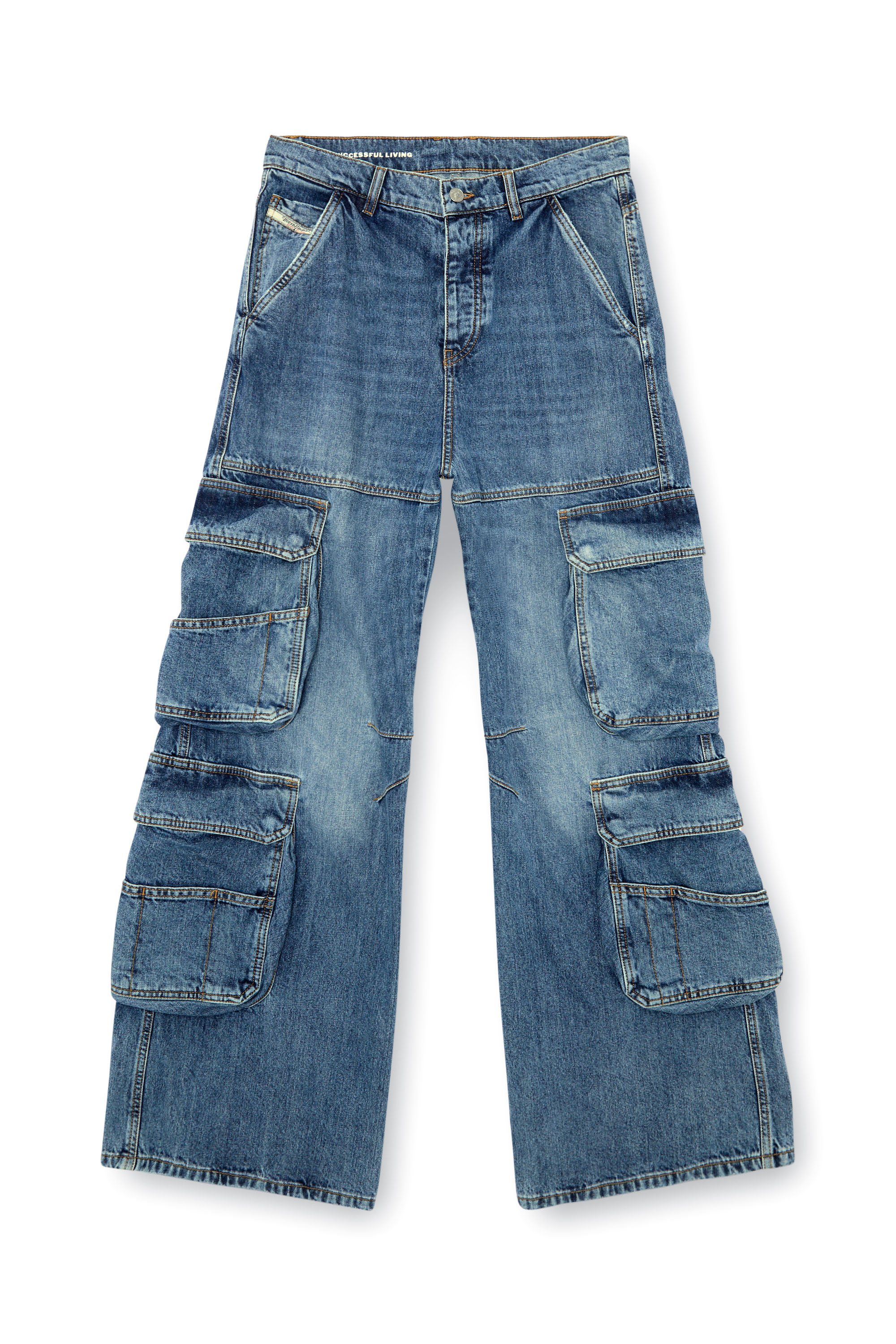 Diesel - Damen Relaxed Jeans 1996 D-Sire 0NLAX, Mittelblau - 5