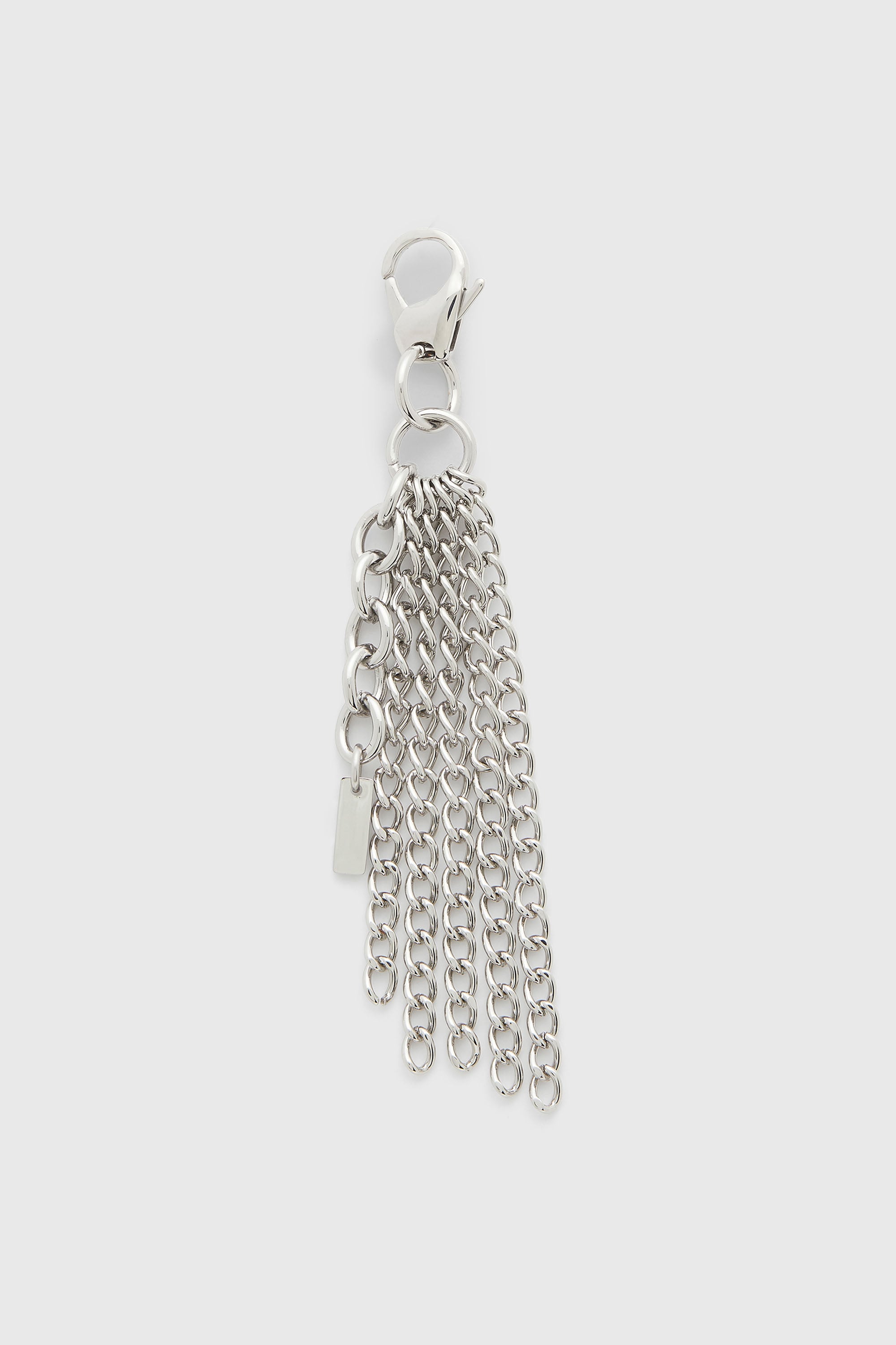Diesel - CHARM-MULTI CHAIN, Damen Metallschl&uuml;sselanh&auml;nger mit Kettenfransen in Silber - 2
