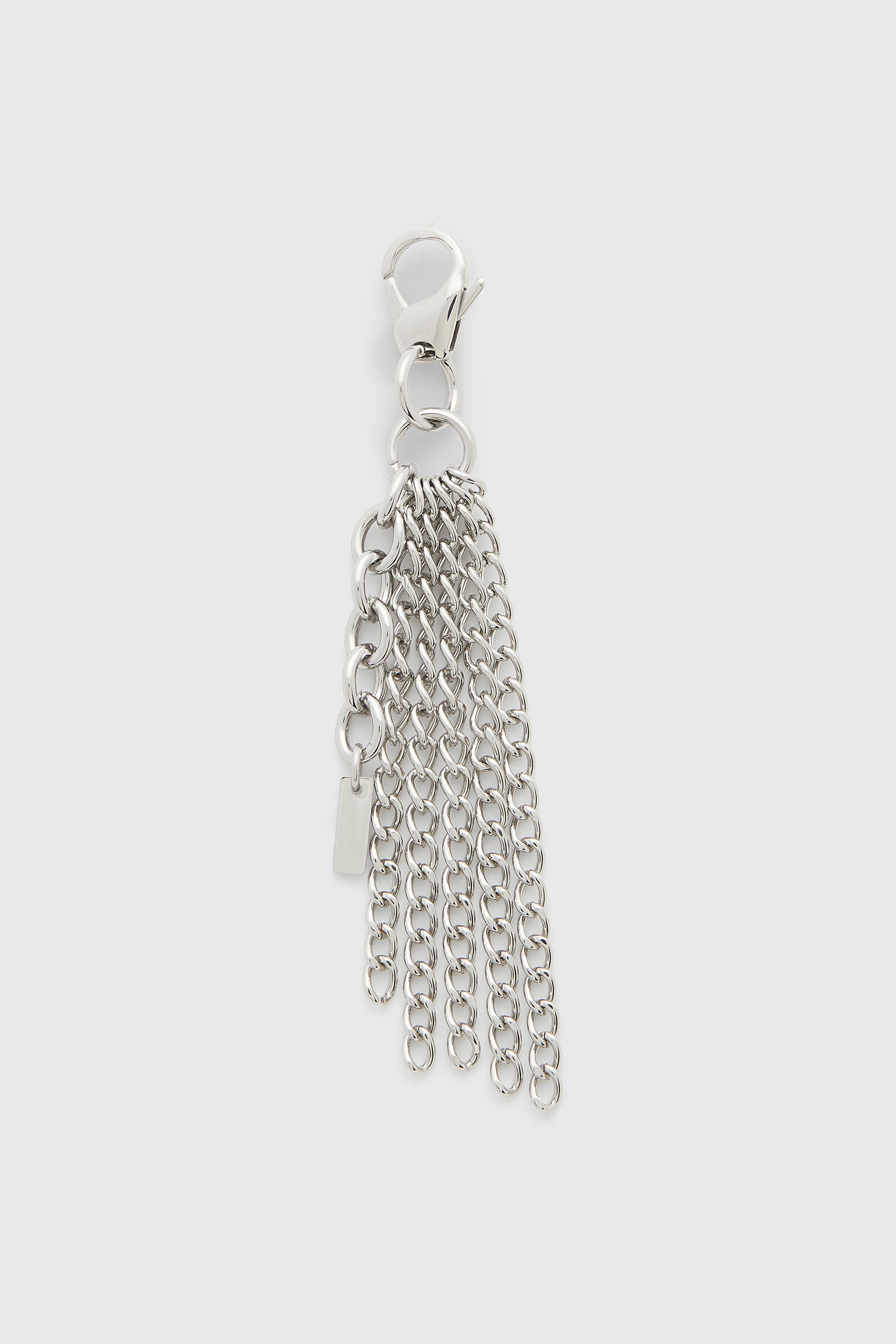 Diesel - CHARM-MULTI CHAIN, Damen Metallschl&uuml;sselanh&auml;nger mit Kettenfransen in Silber - 2