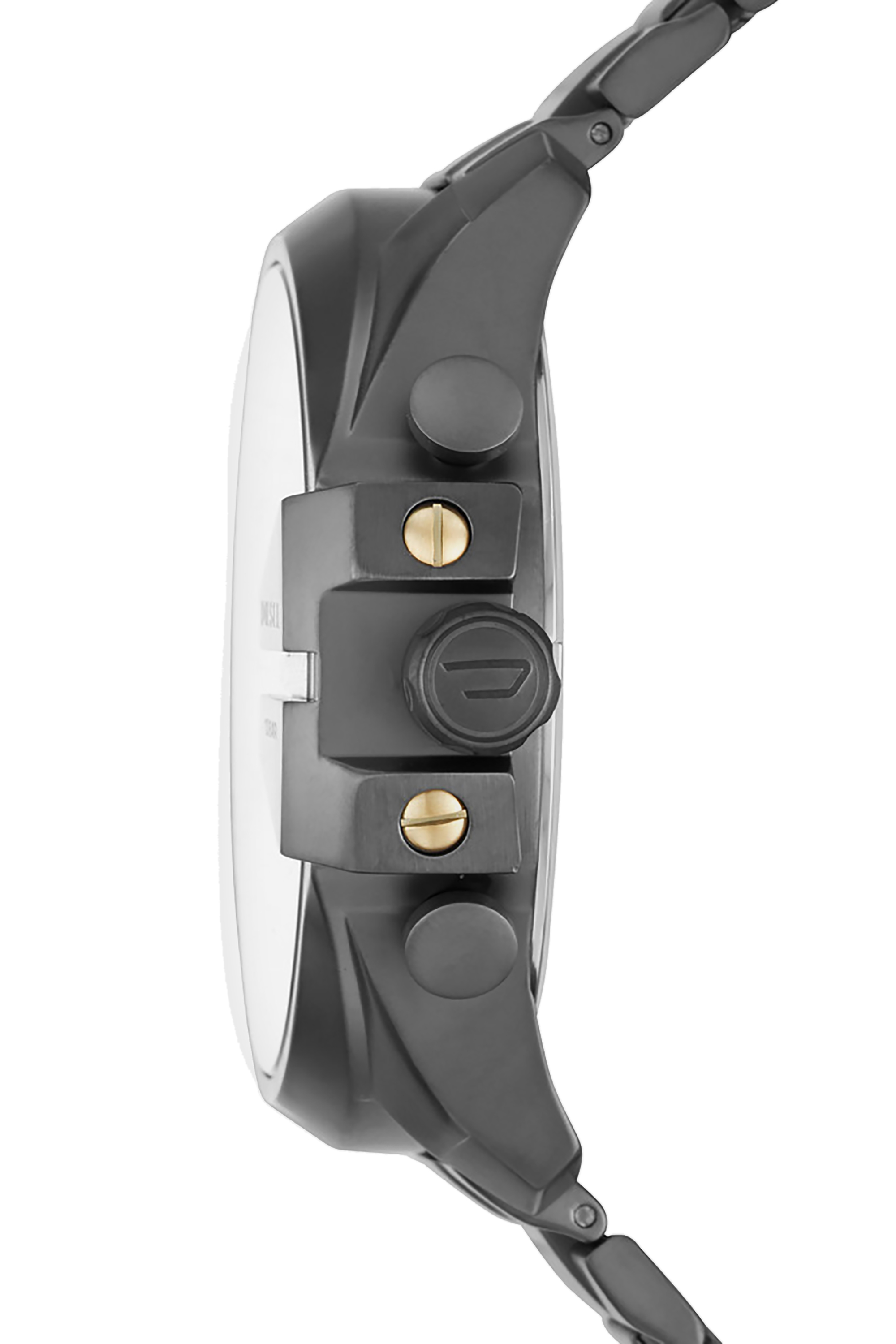 Diesel - DZ4466, Herren Mega Chief Graue Uhr in Opakes Schwarz - 2