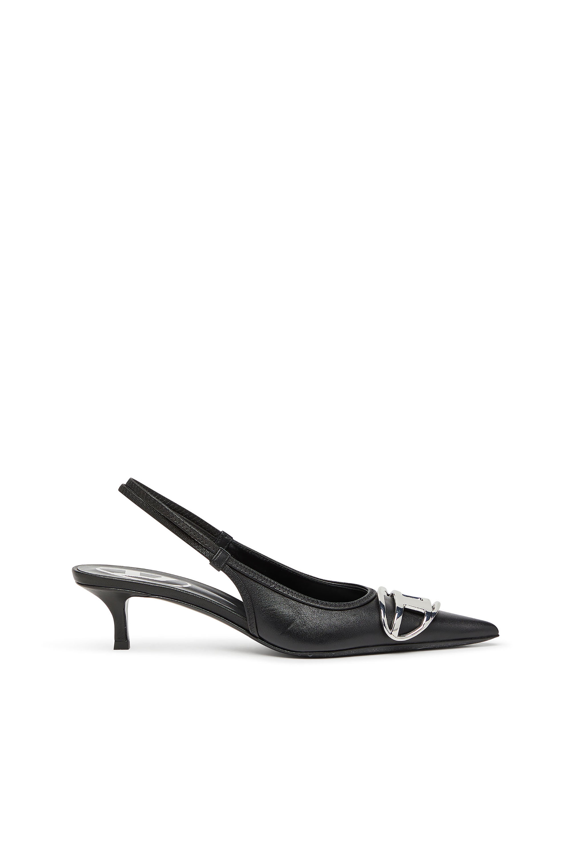 Diesel - D-VENUS SB 40, Damen Slingback-Pumps aus Nappa-Leder in Schwarz - 1