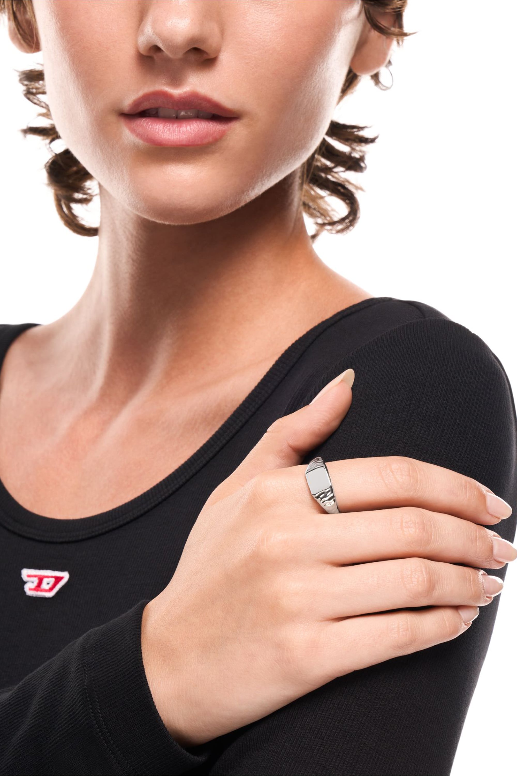 Diesel - DX1731040, Unisex Siegelring aus Edelstahl in Silber - 4