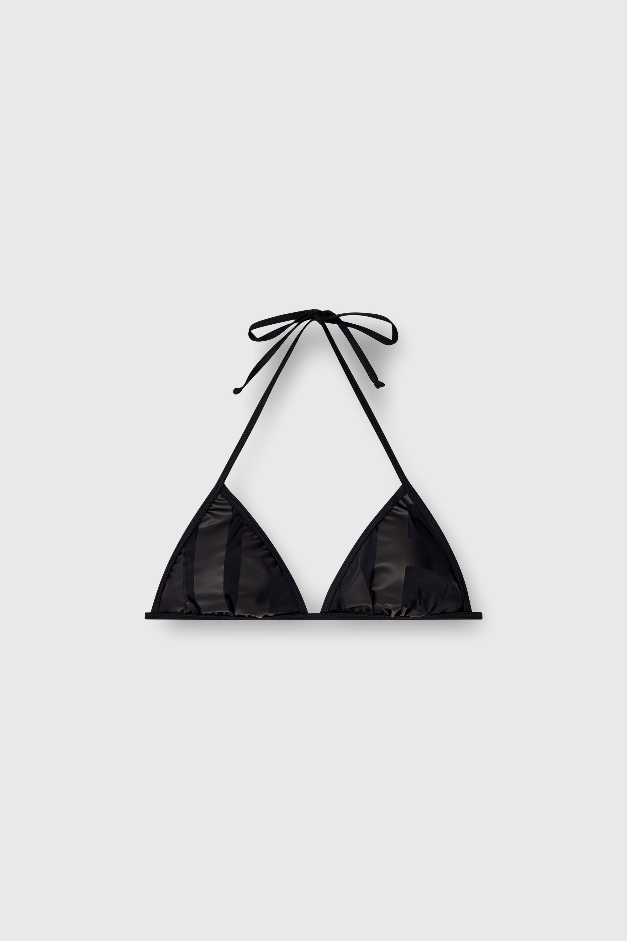 Diesel - BFB-SEES-A, Damen Bikinioberteil mit abgeschnittenem Diesel-Logo in Schwarz - 2