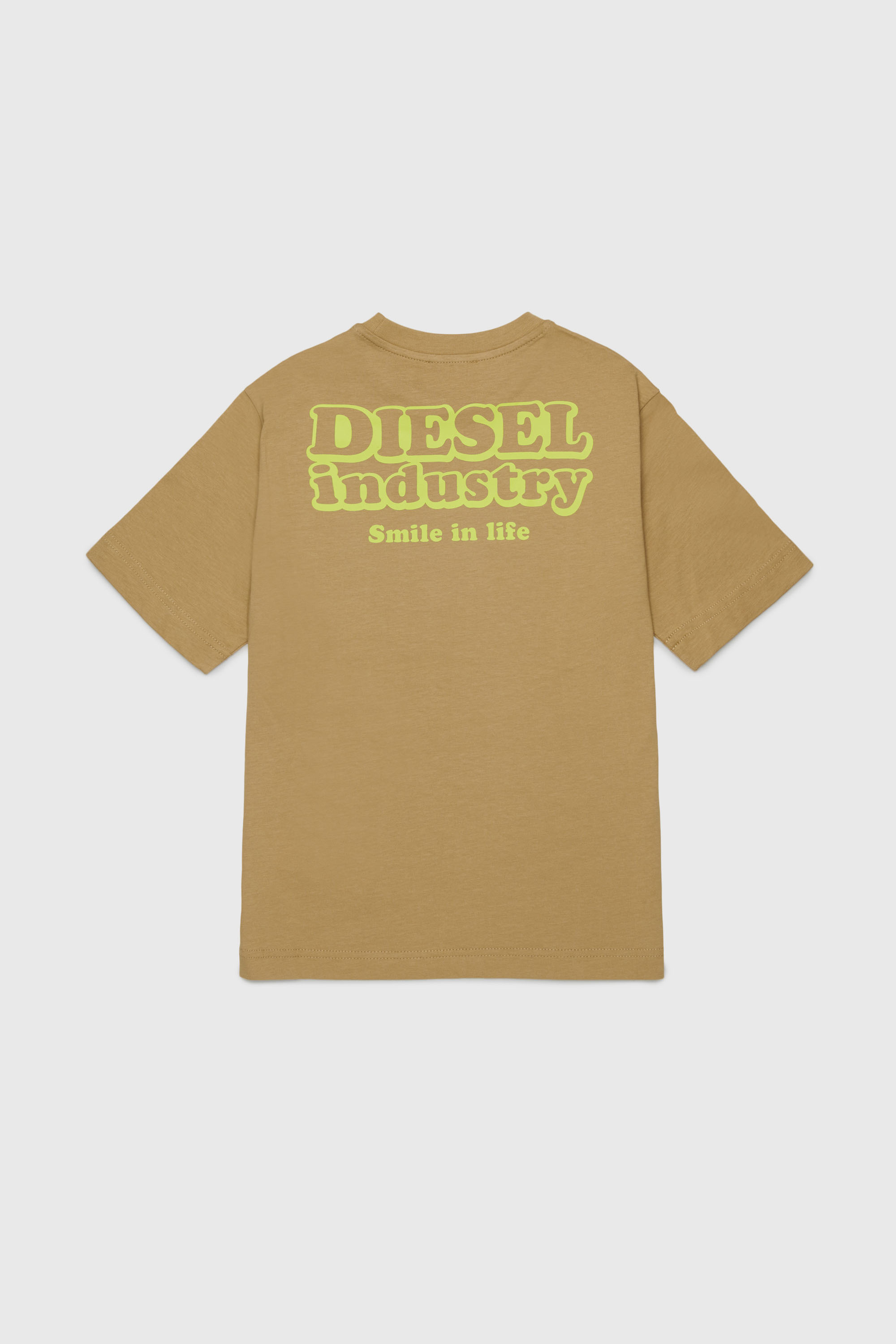 Diesel - TLODIM OVER, Herren T-shirt mit Diesel Industry Print in Braun - 2