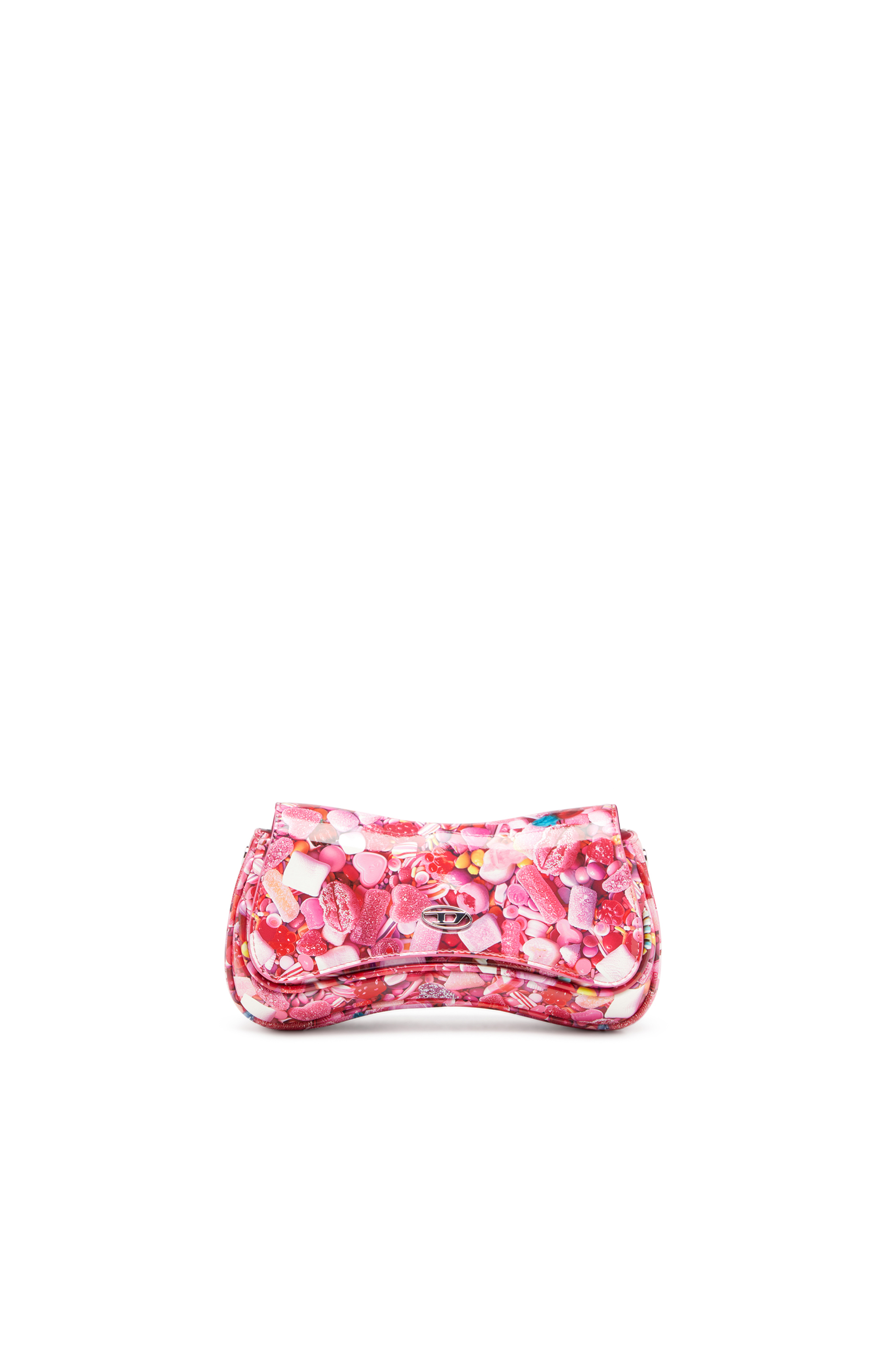 Diesel - PLAY CLUTCH, Damen Play-Glänzende Clutch mit Print in Rosa - 1