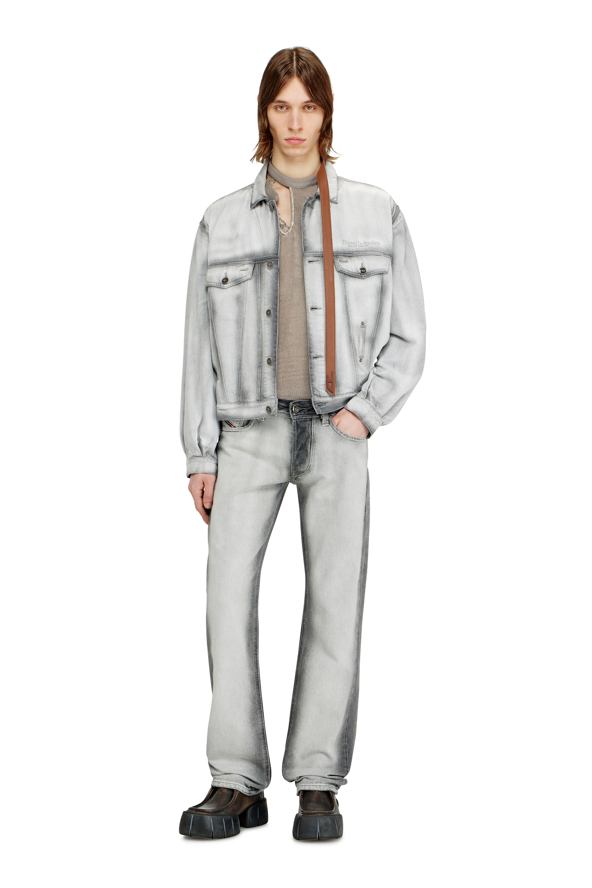 Diesel - Herren Regular Jeans 1985 Larkee 09P28, Dunkelgrau - 2