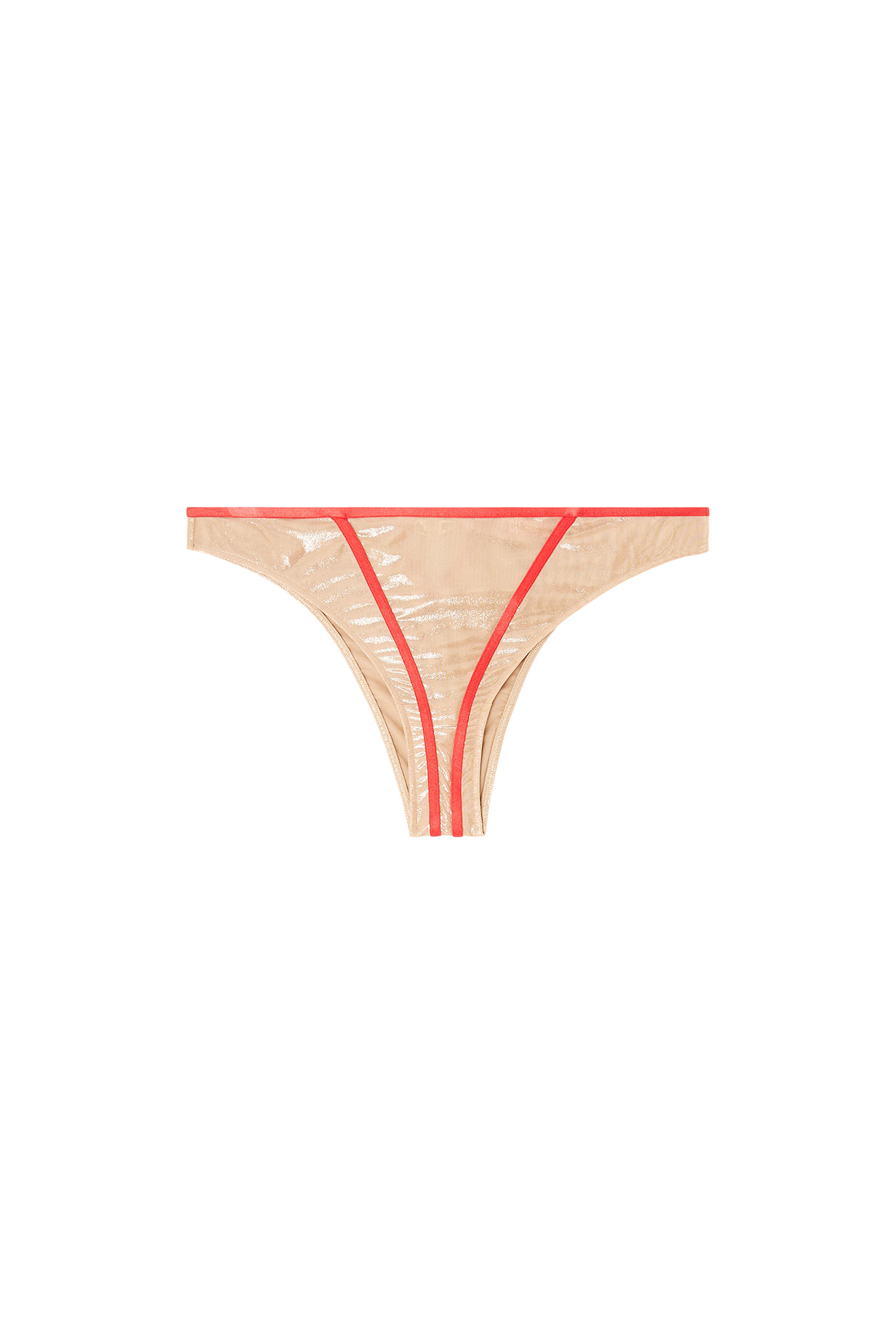 Diesel - JANIE-GFT, Woman's Brazilian briefs with contrasting trims in Nude - 3