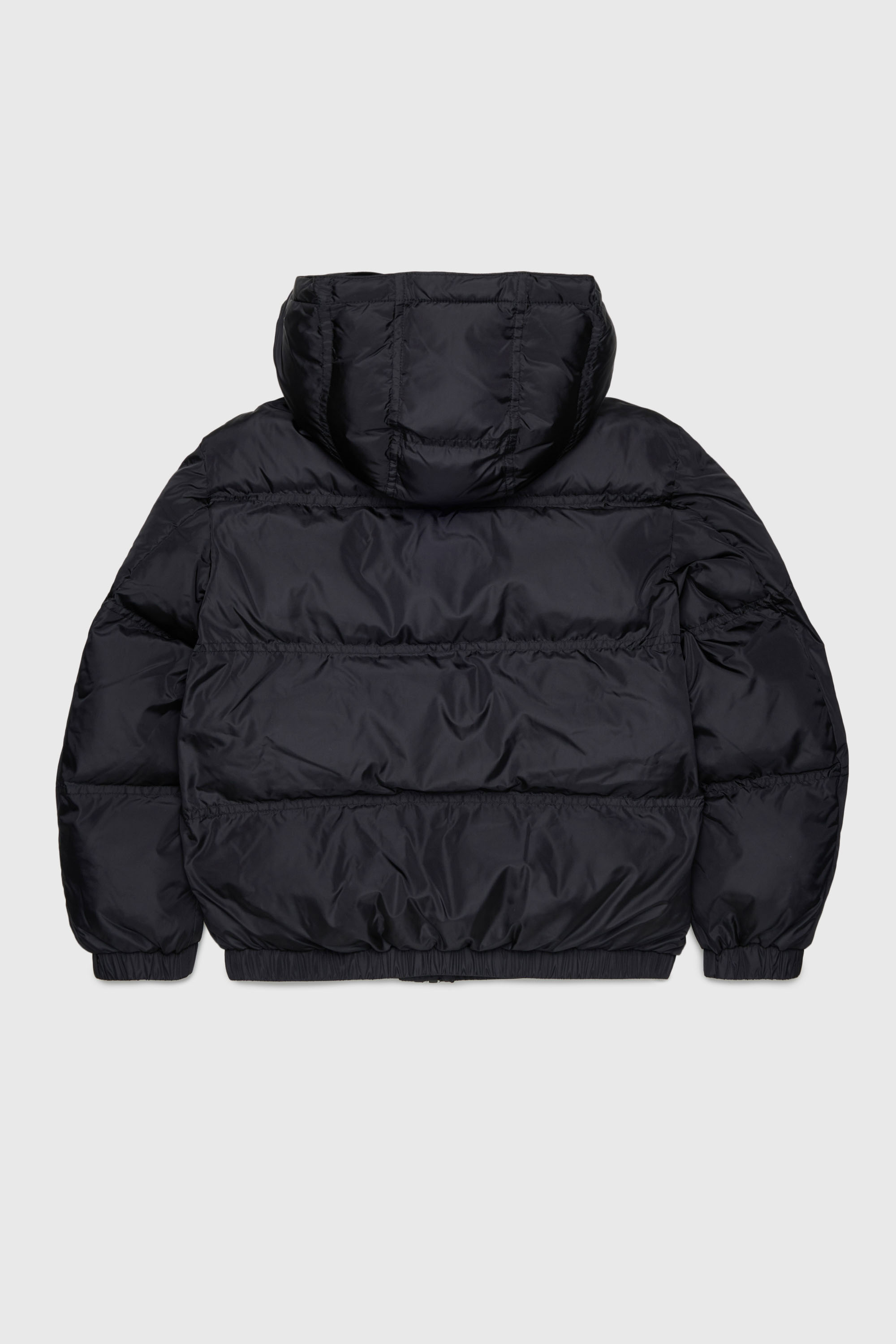Diesel - JRIVON, Unisex Steppjacke mit Kapuze und oversized Taschen in Schwarz - 2