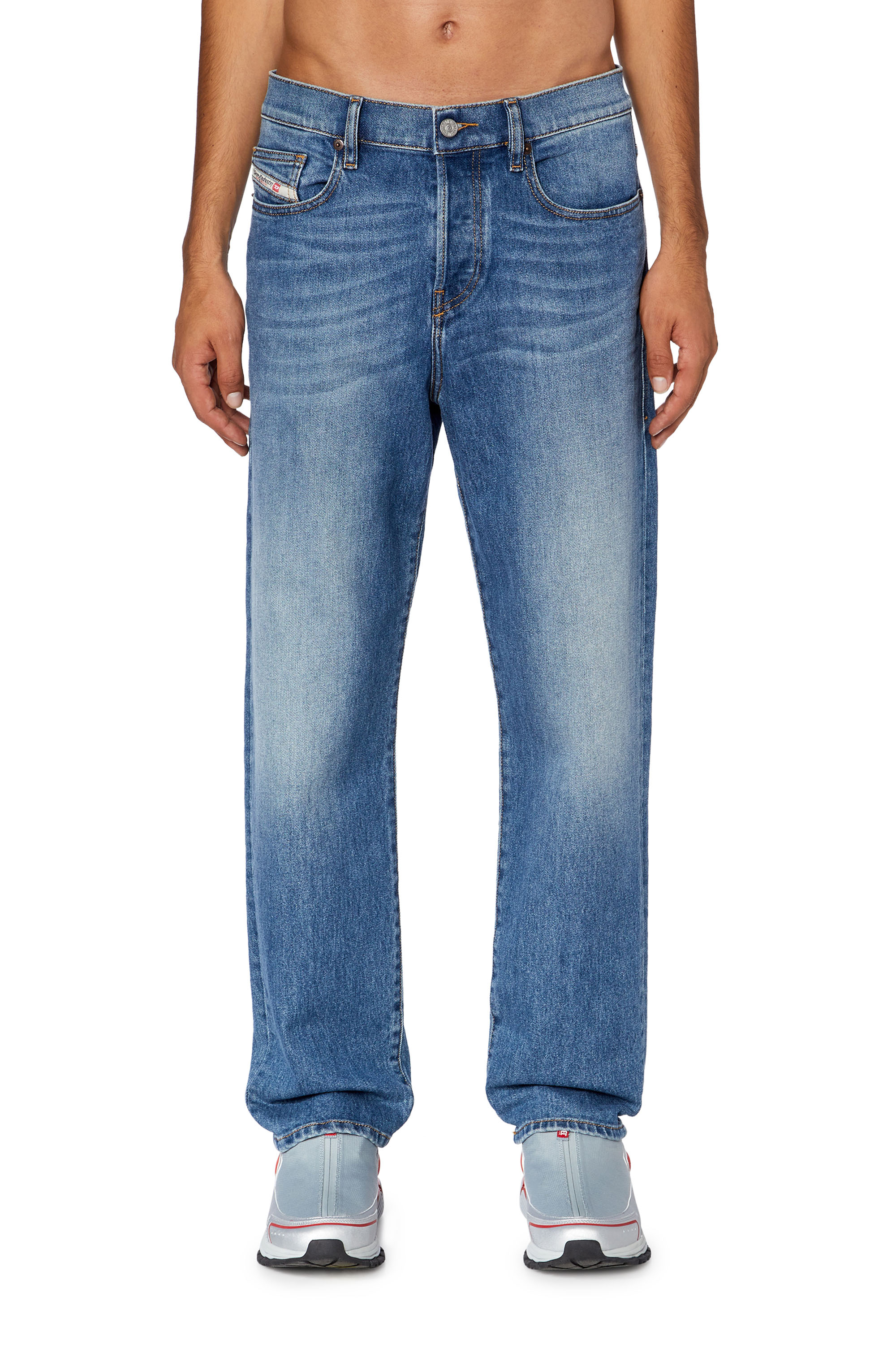 Diesel - Straight Jeans 2020 D-Viker 09F82, Mittelblau - Image 1