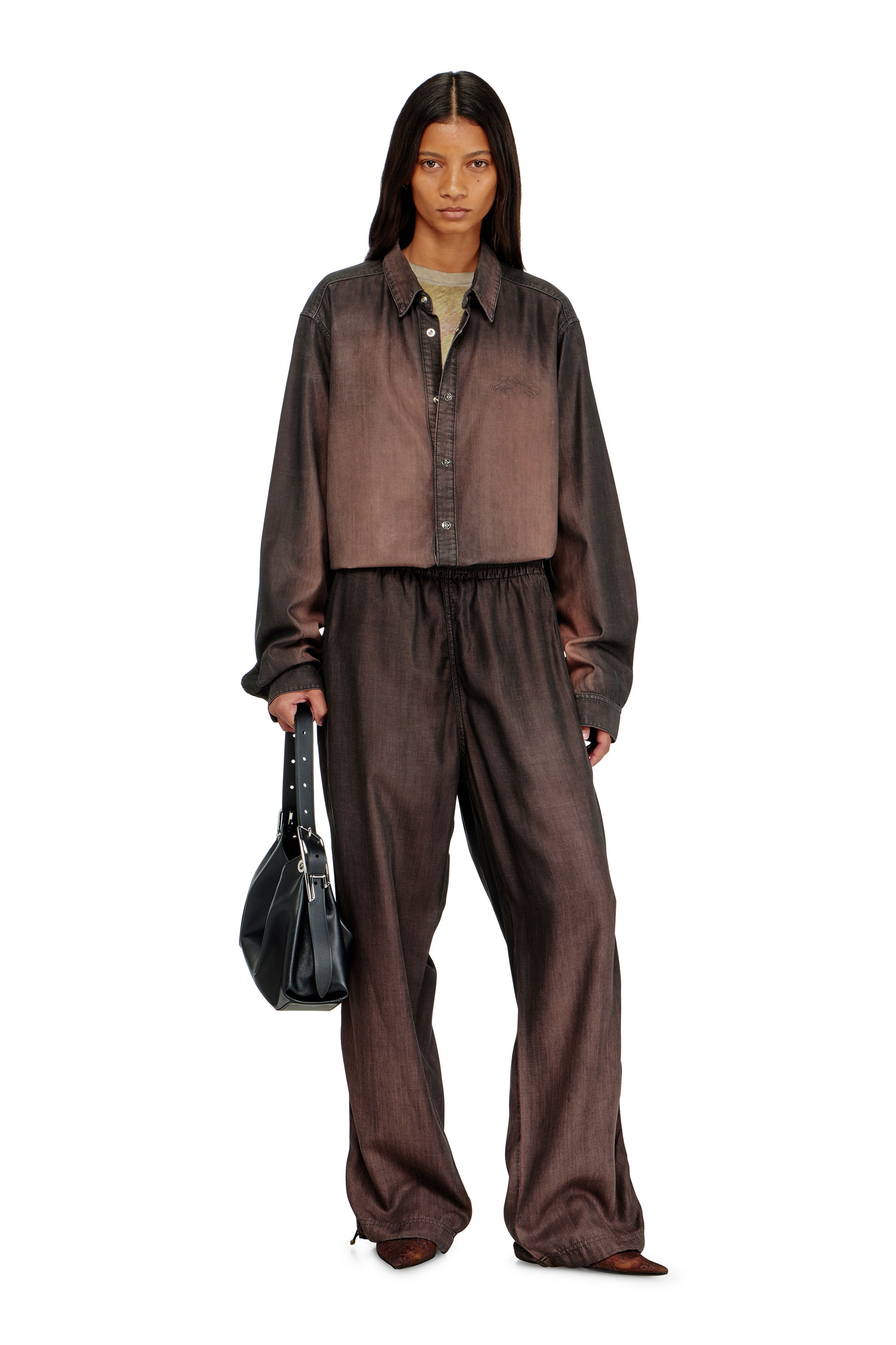 Diesel - Unisex Relaxed Jeans D-Roder 068YF, Dunkelbraun - 2