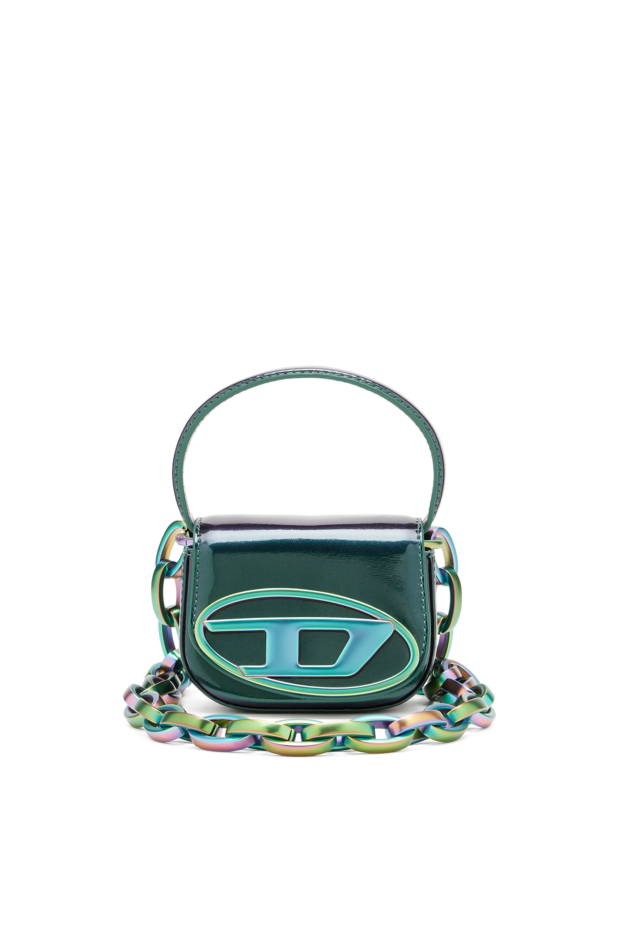 Diesel - 1DR XS, Woman's 1DR XS-Iconic iridescent mini bag in Green/Blue - 1