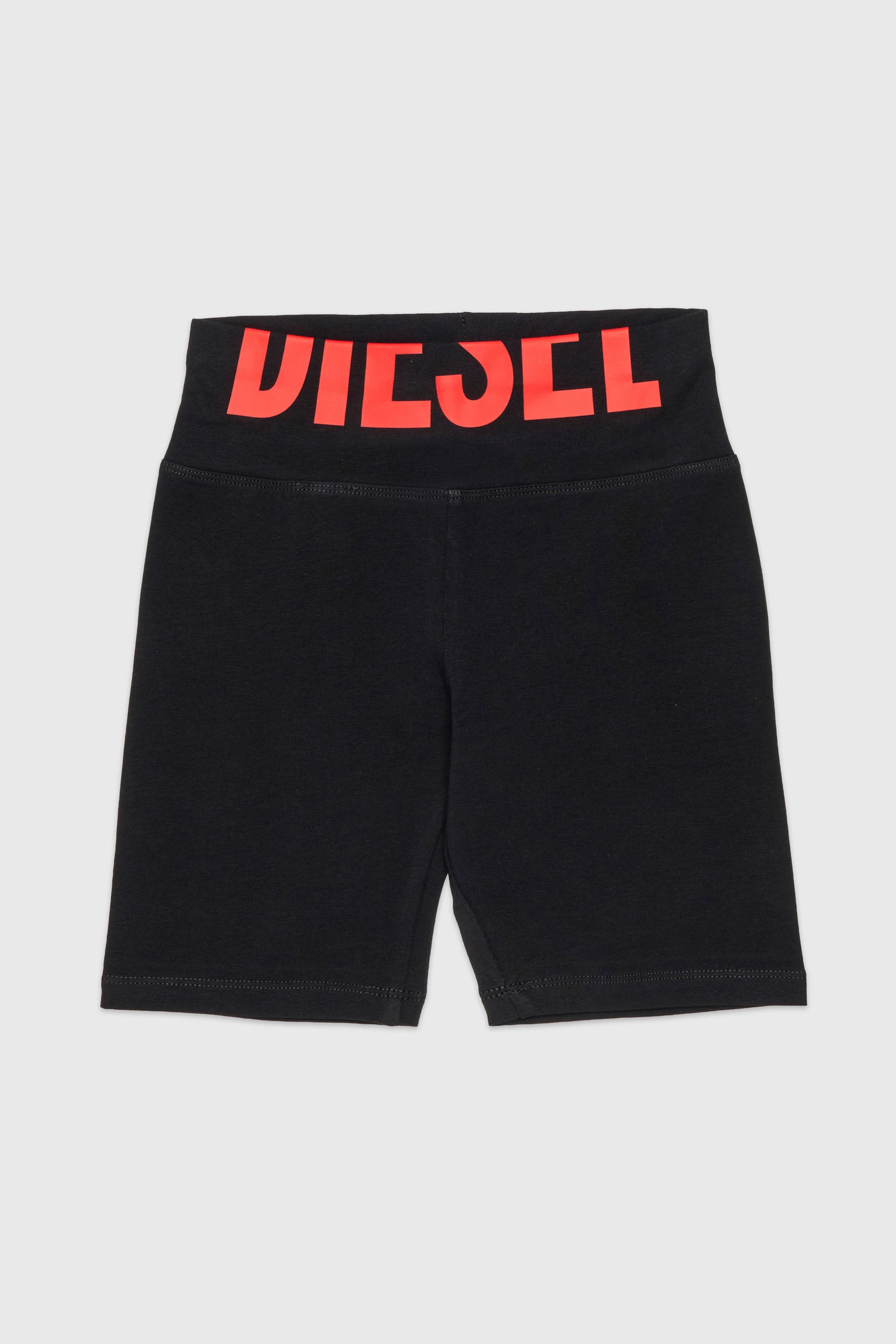 Diesel - PCEFYSHORT, Damen Elastische Shorts mit abgeschnittenem Logo in null - 1