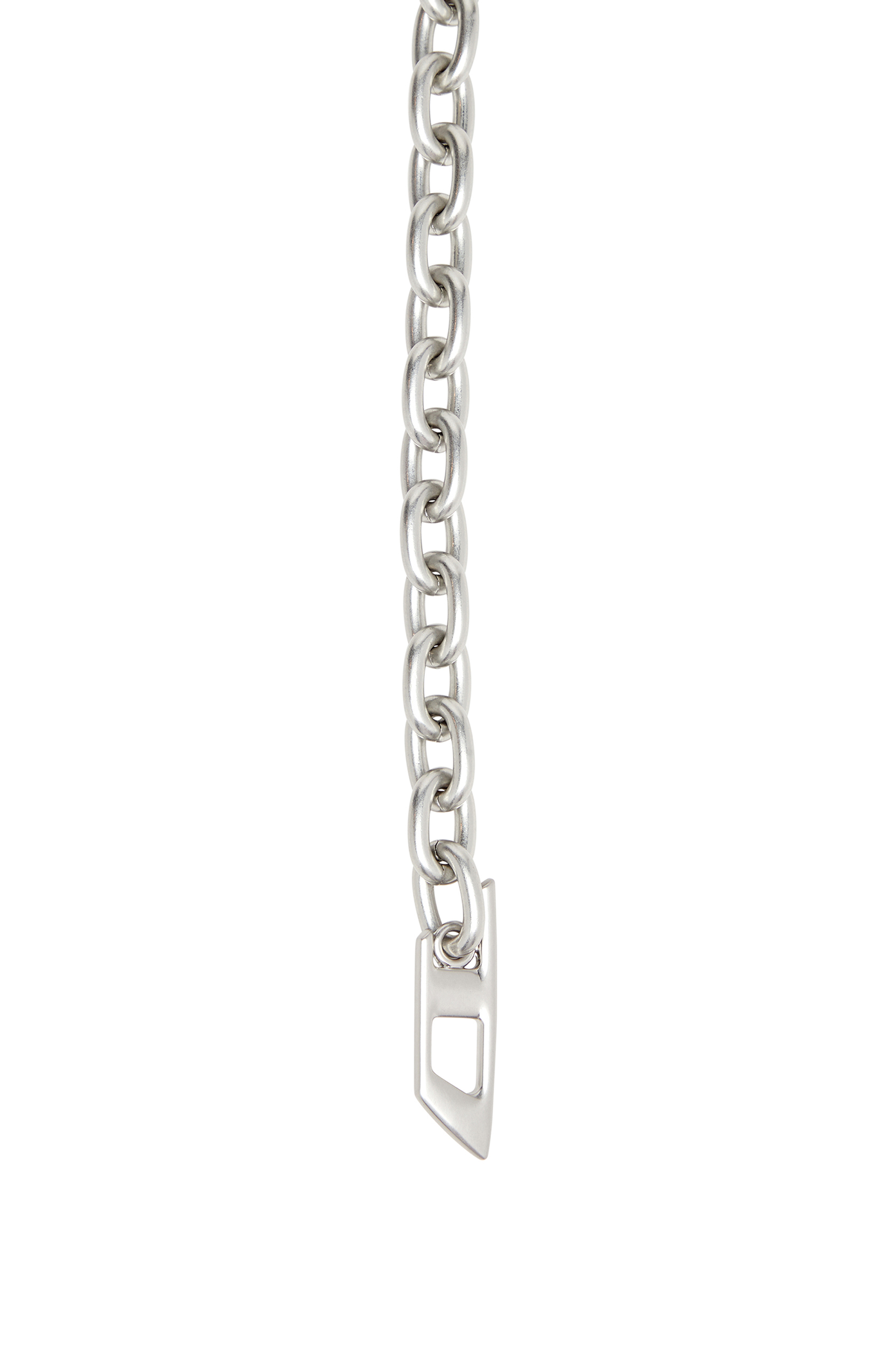 Diesel - B- MULTICHARM CHAIN, Damen 1cm Kettengürtel mit Logo-Anhänger in Silber - 2