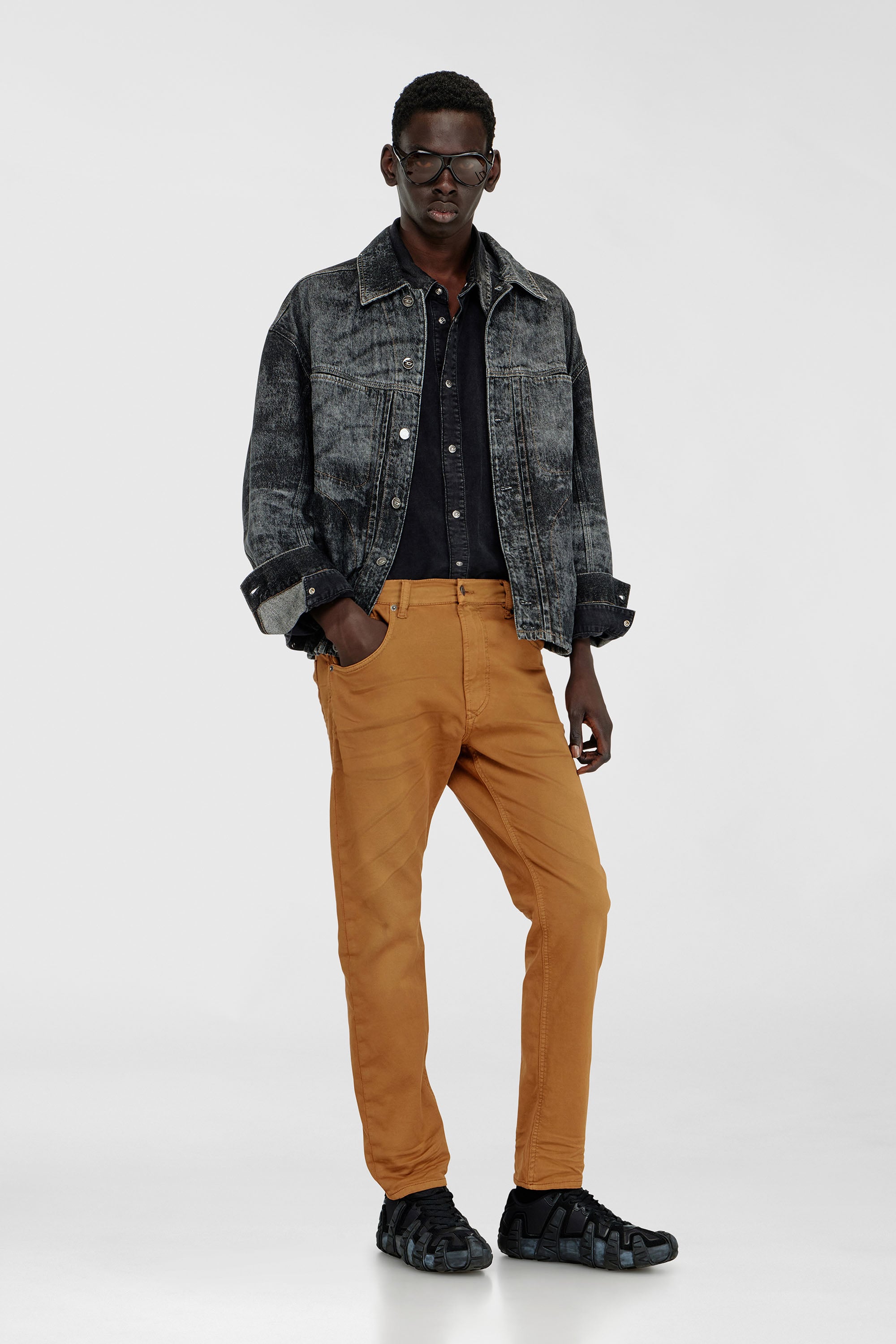 Diesel - Herren Regular 2032 D-Krooley-BW Joggjeans&reg; 0670M, Camel - 1