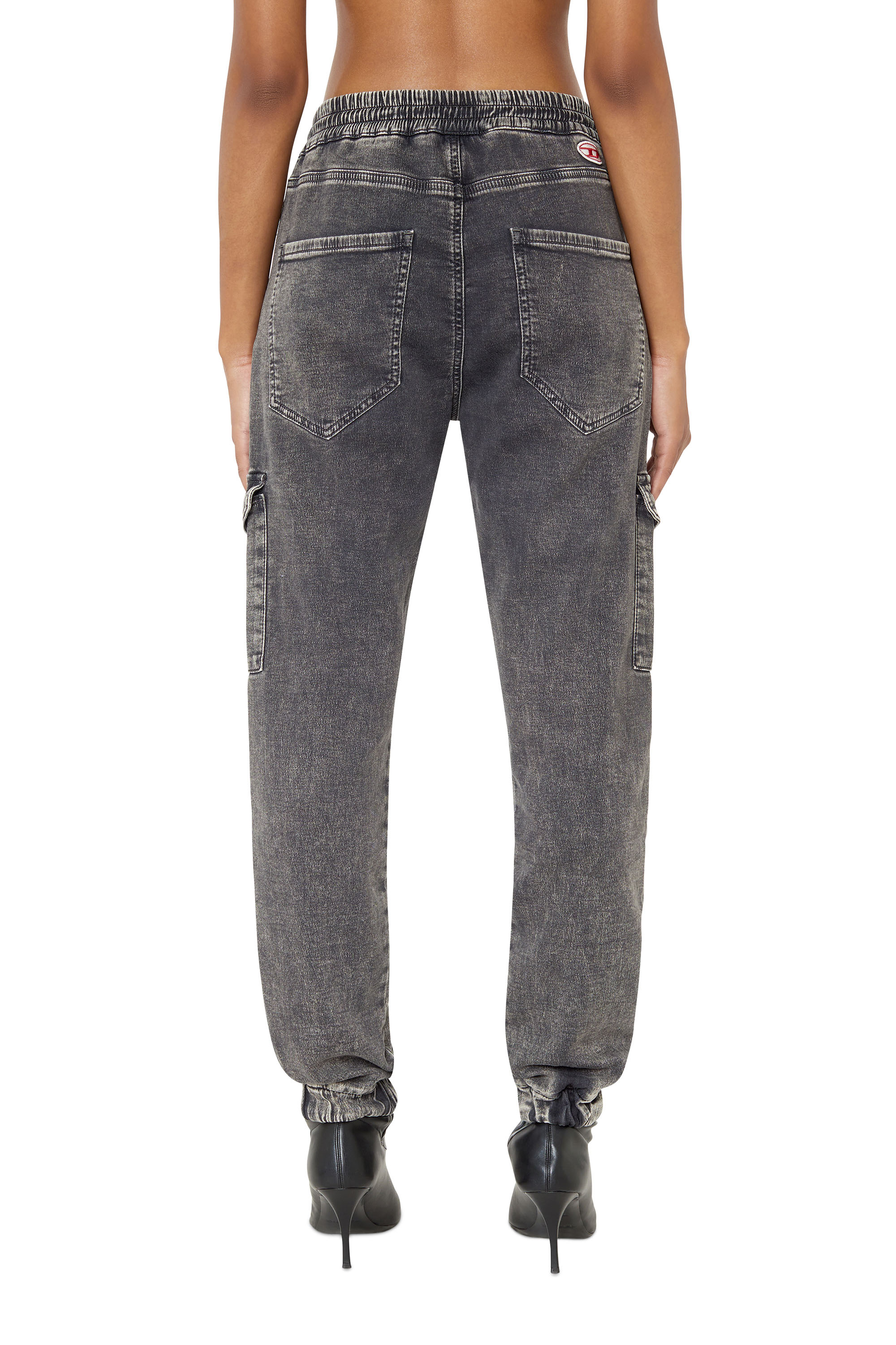 Diesel - Slim D-Ursy Track Denim 069ZF, Schwarz/Dunkelgrau - Image 2