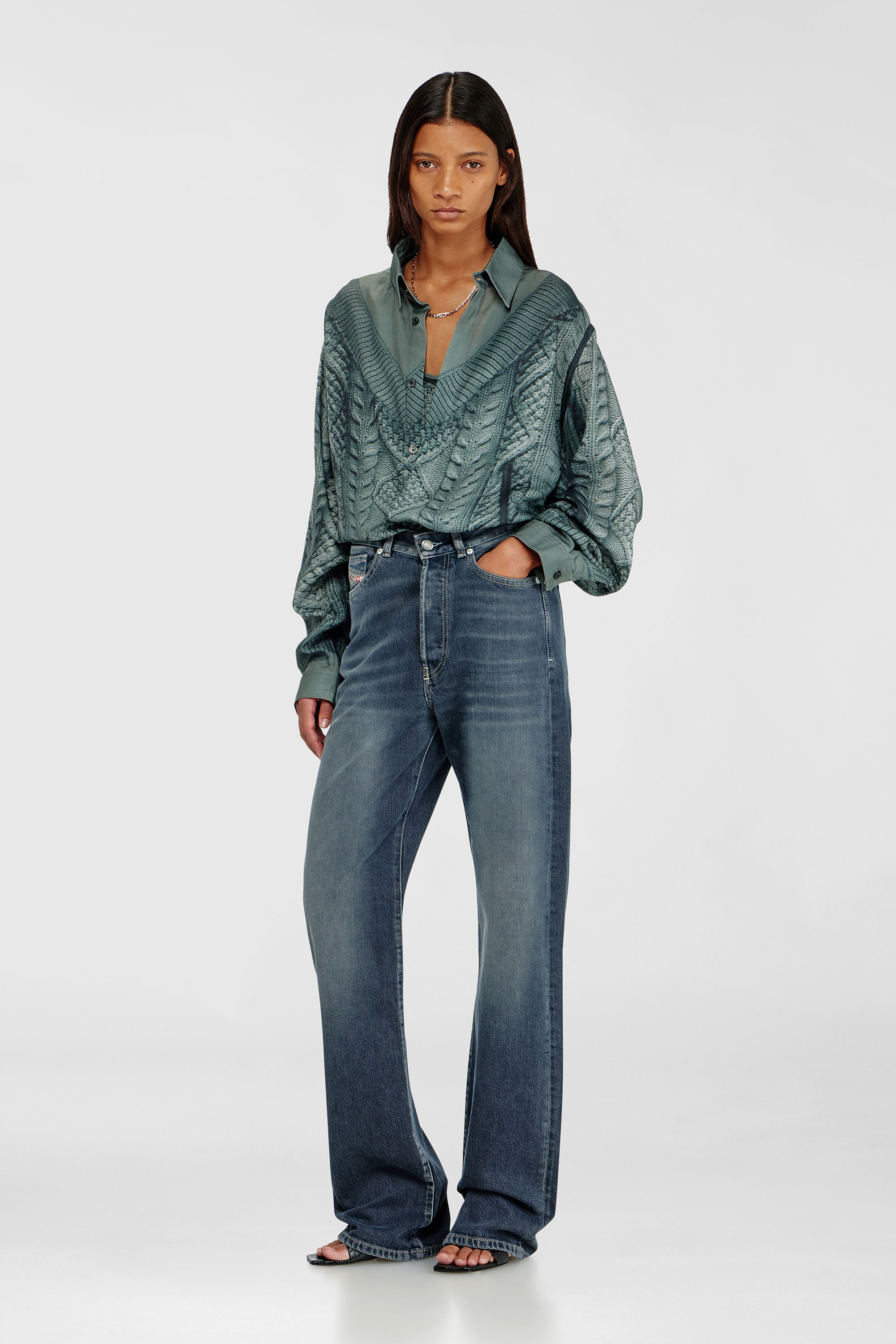 Diesel - Damen Regular Jeans 1971 D-Sent 007EI, Dunkelblau - 1