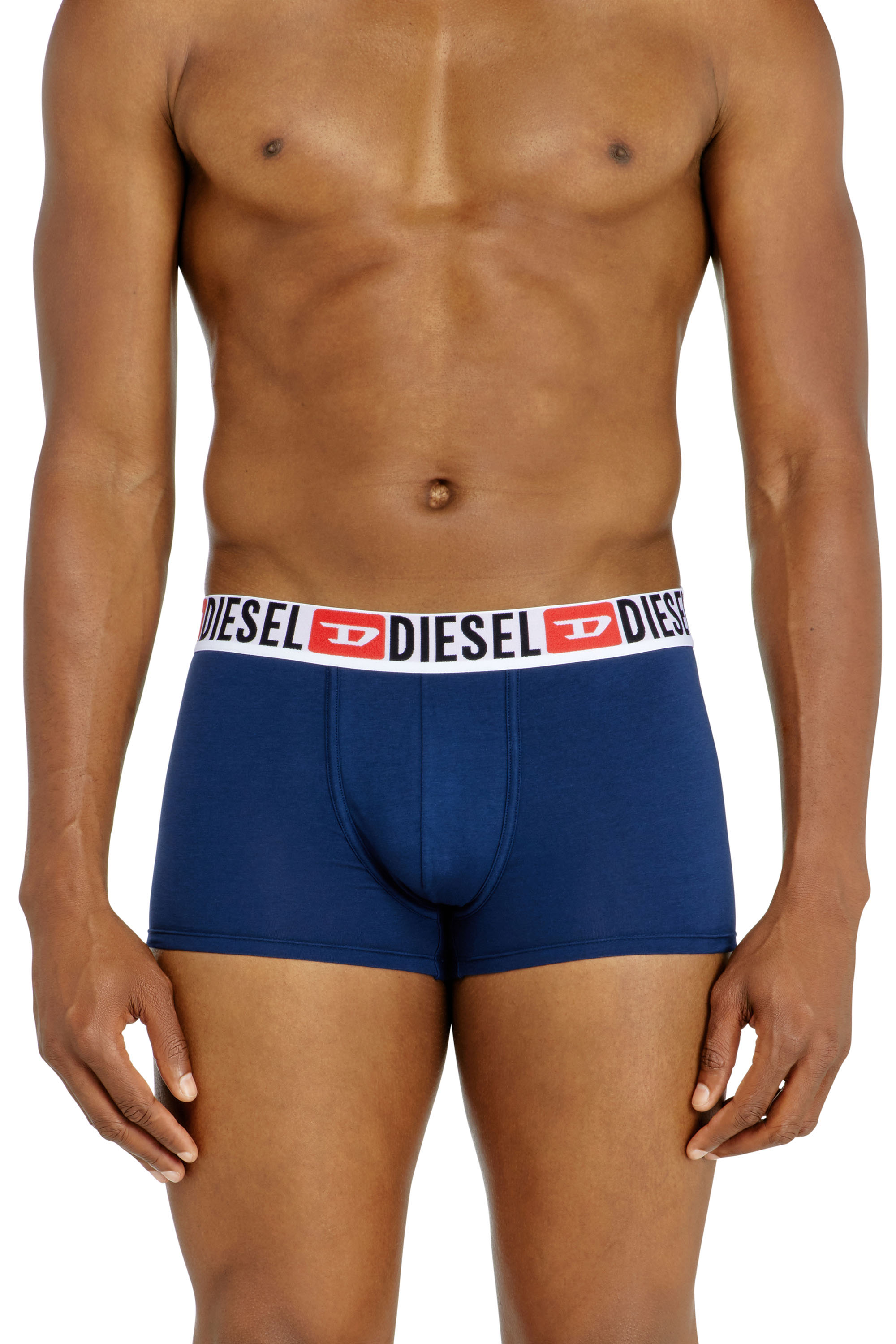 Diesel - UMBX-DAMIENTHREEPACK, Herren Retropants im Dreierpack mit umlaufendem Logo am Bund in Blau/Schwarz - 2