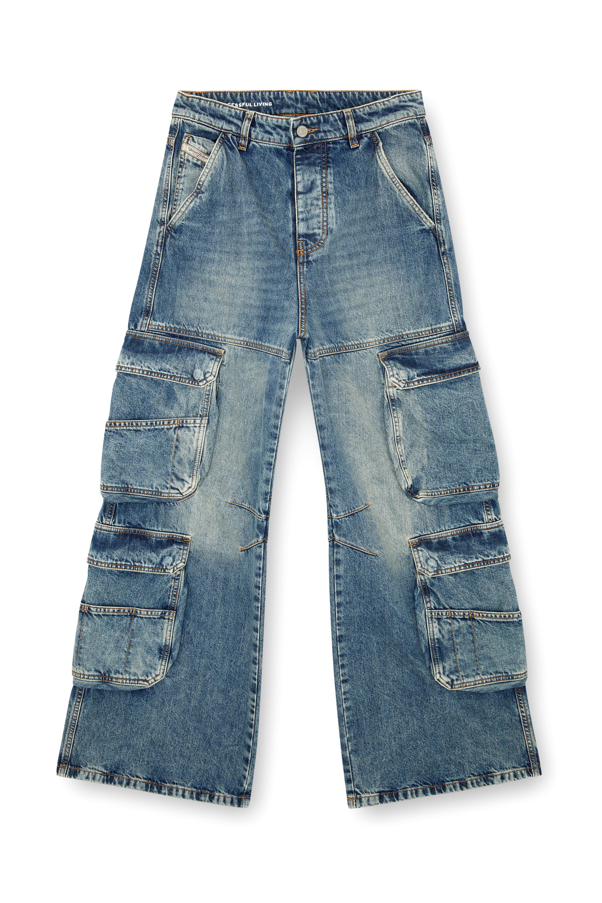 Diesel - Damen Straight Jeans 1996 D-Sire 0NLAX, Mittelblau - Image 5