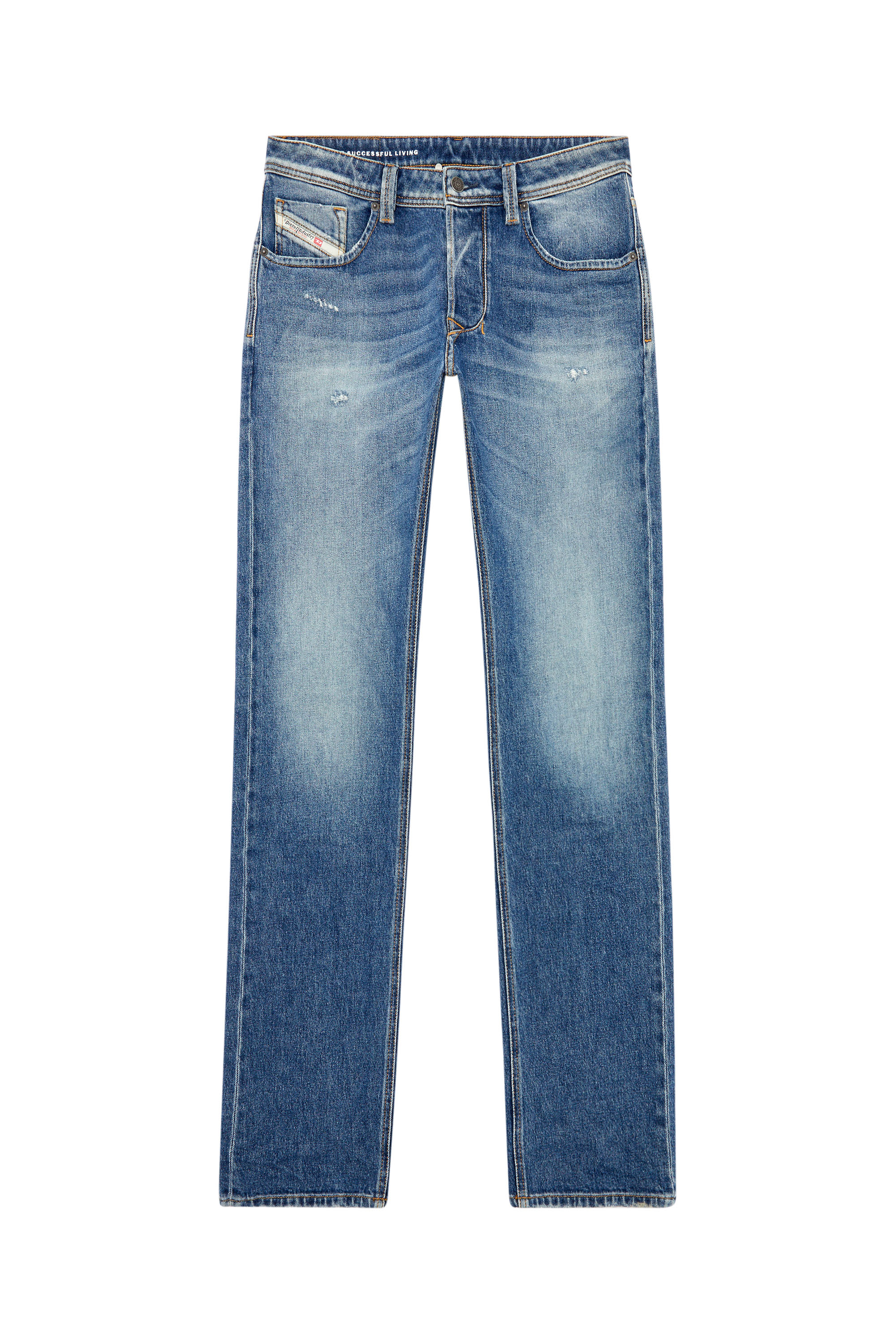 Diesel - Man Straight Jeans 1985 Larkee 09I16, Medium blue - Image 5